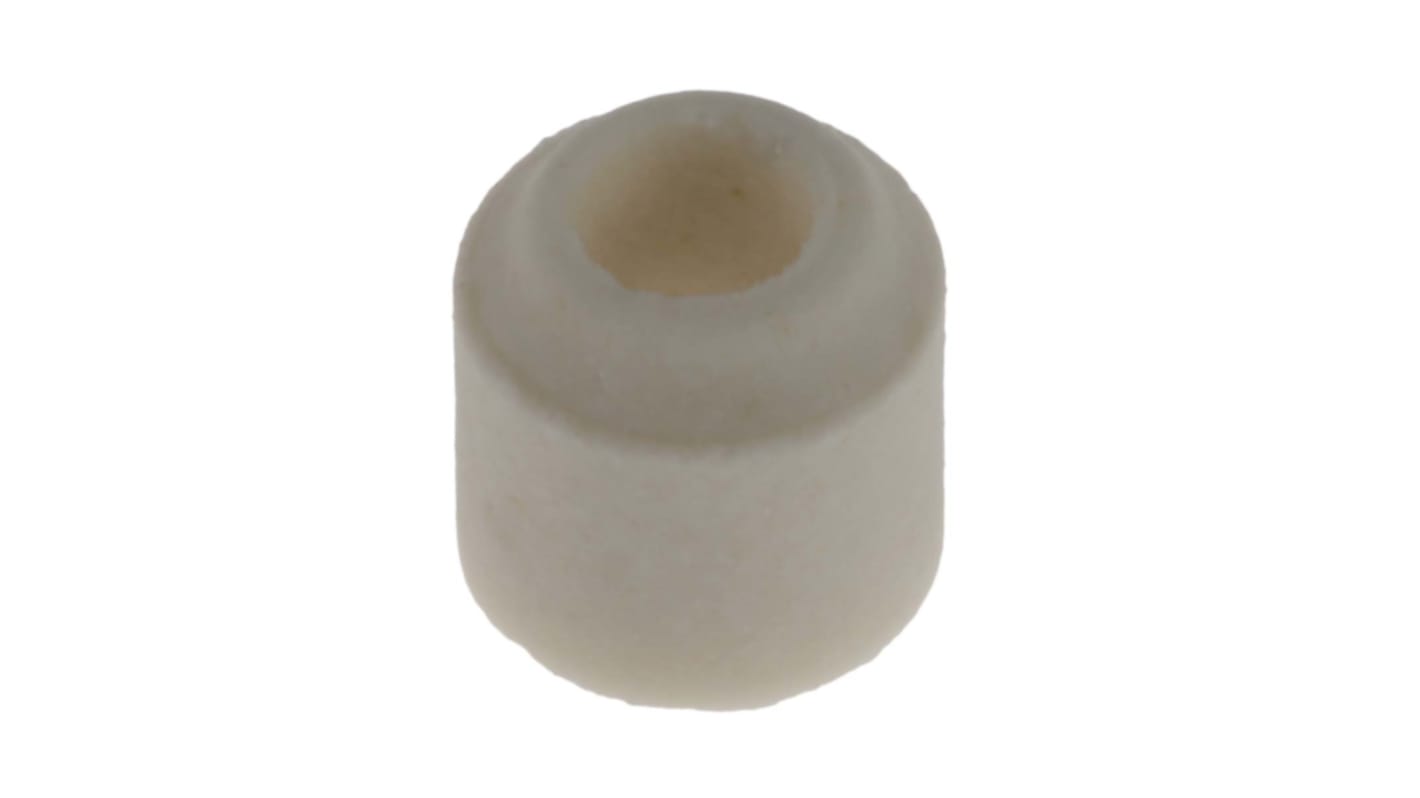 Koralik ceramiczny otwór: 2.5mm Ceramika Biały +1200°C RS PRO