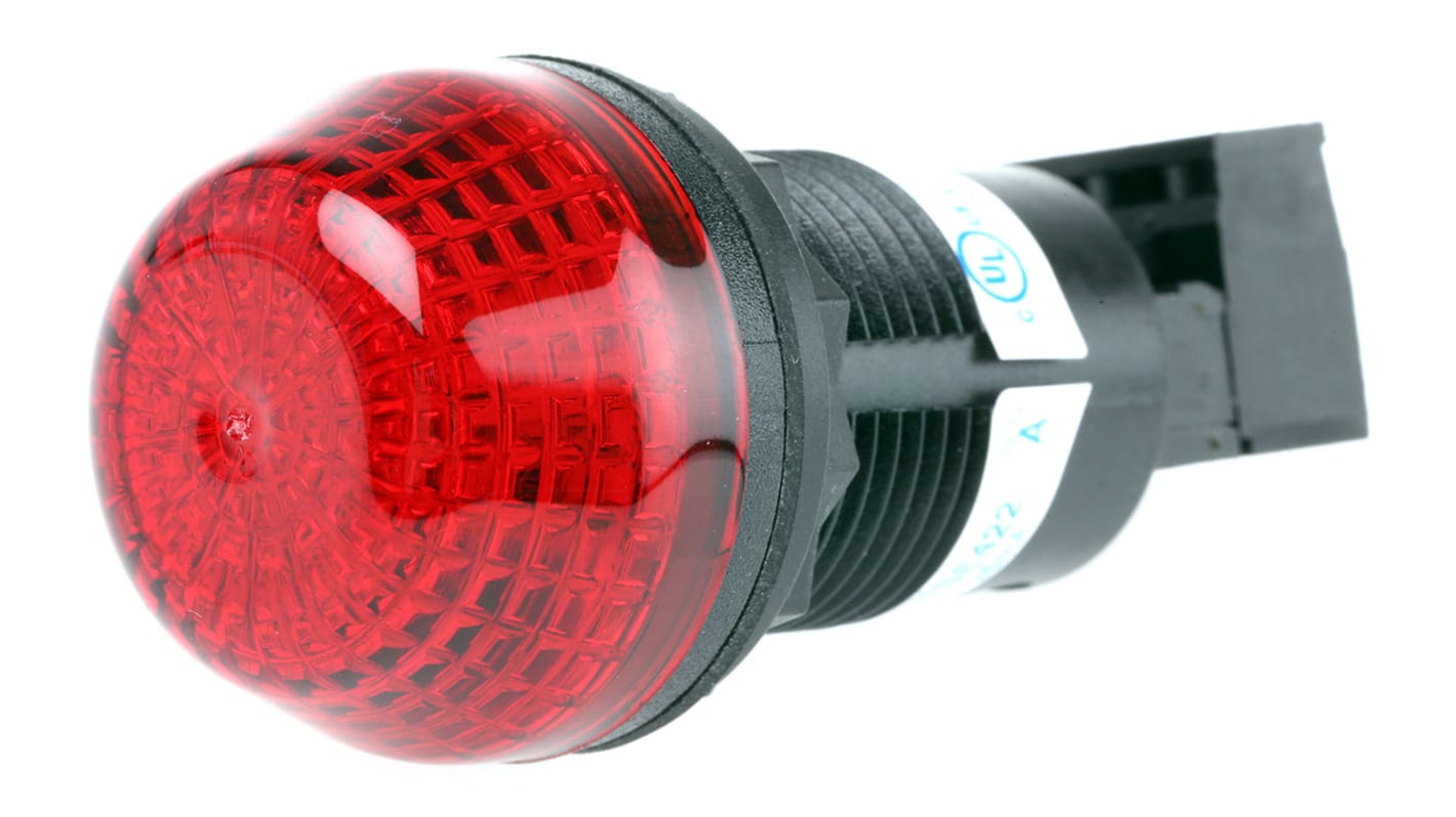 Allen Bradley 855P Series Red Multiple Effect Beacon, 24 V ac/dc, Panel Mount, LED Bulb
