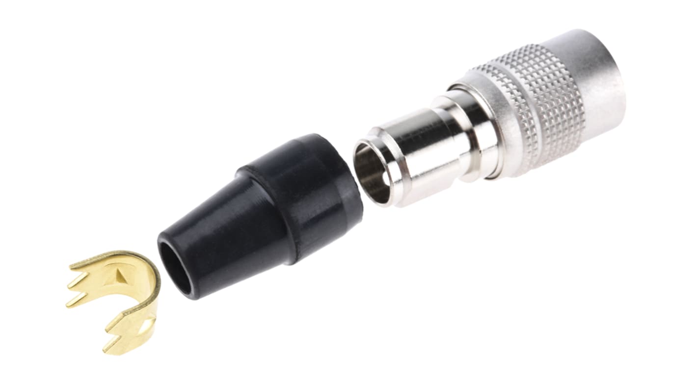 Hirose Circular Connector, 5 Contacts, Cable Mount, Miniature Connector, Plug, Male, HR10 Series