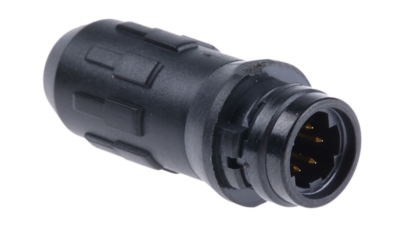 Hirose Circular Connector, 6 Contacts, Cable Mount, Miniature Connector, Female, IP67, IP68, HR30 Series