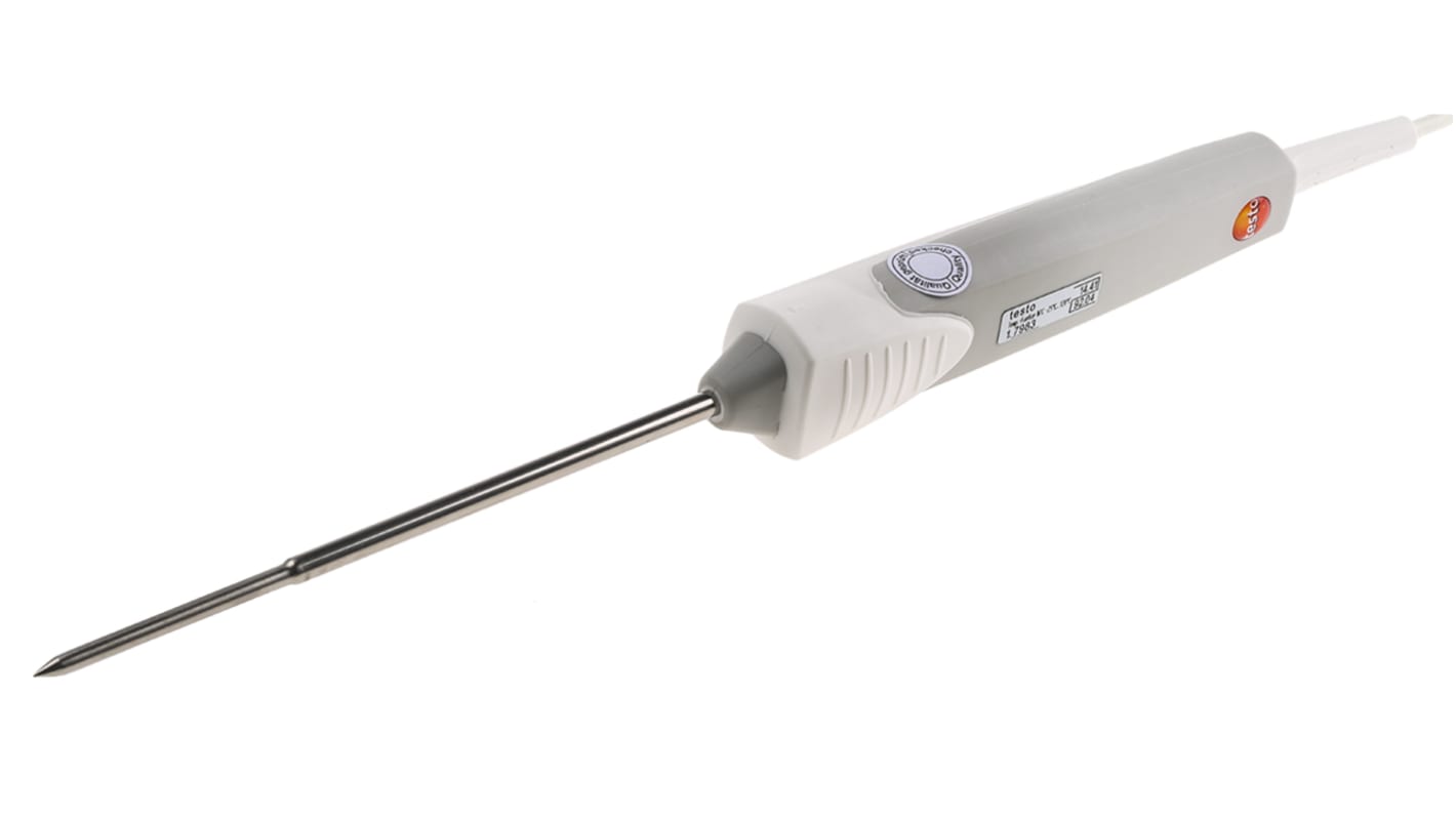 Testo NTC Immersion, Penetration Temperature Probe, 50mm Length, 5mm Diameter, +120 °C Max