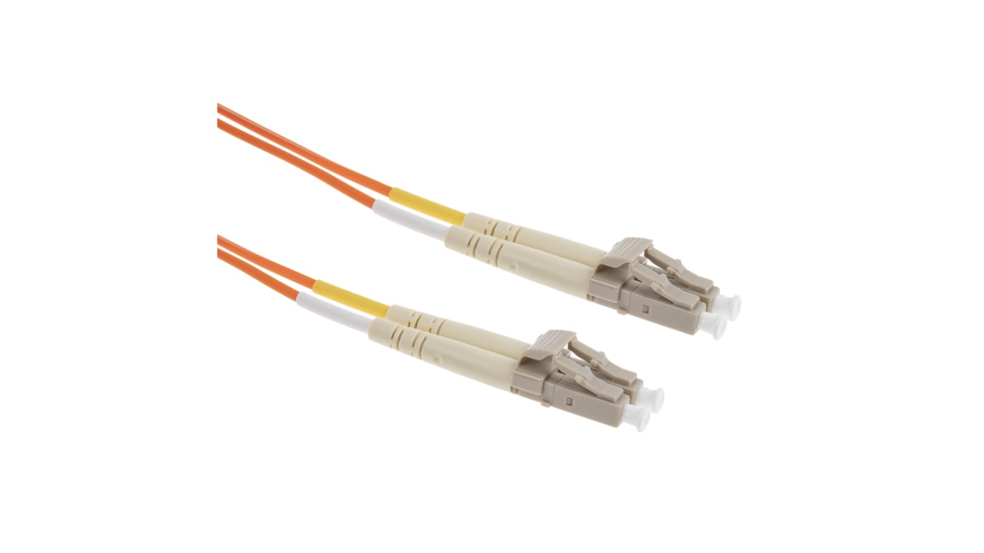 Fibra ottica a Modo multiplo RS PRO, guaina in Bassa densità di fumo, senza alogeni (LSZH) Arancione di Ø 62.5/125μm