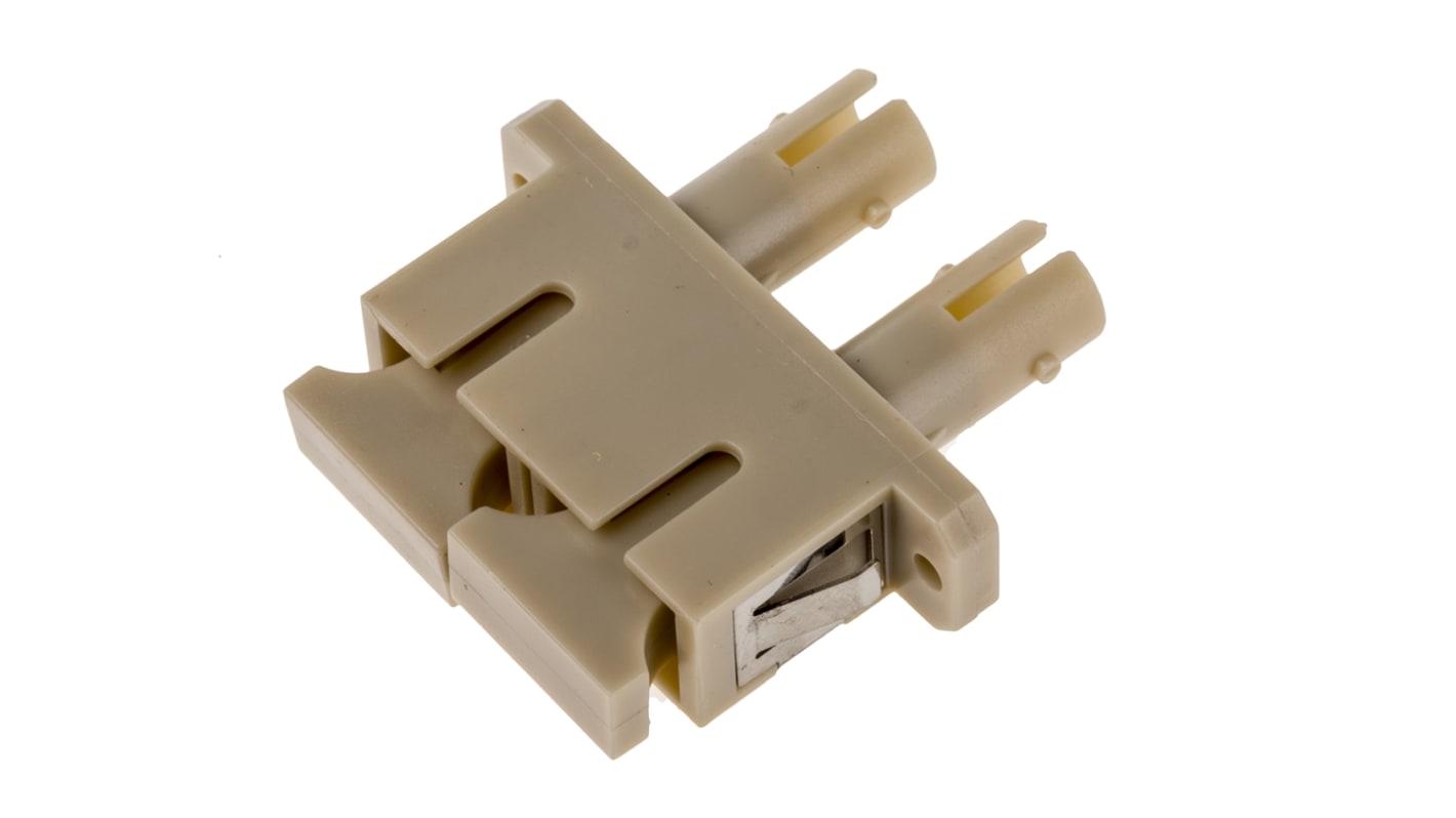 RS PRO ST to SC Multimode Duplex Fibre Optic Adapter