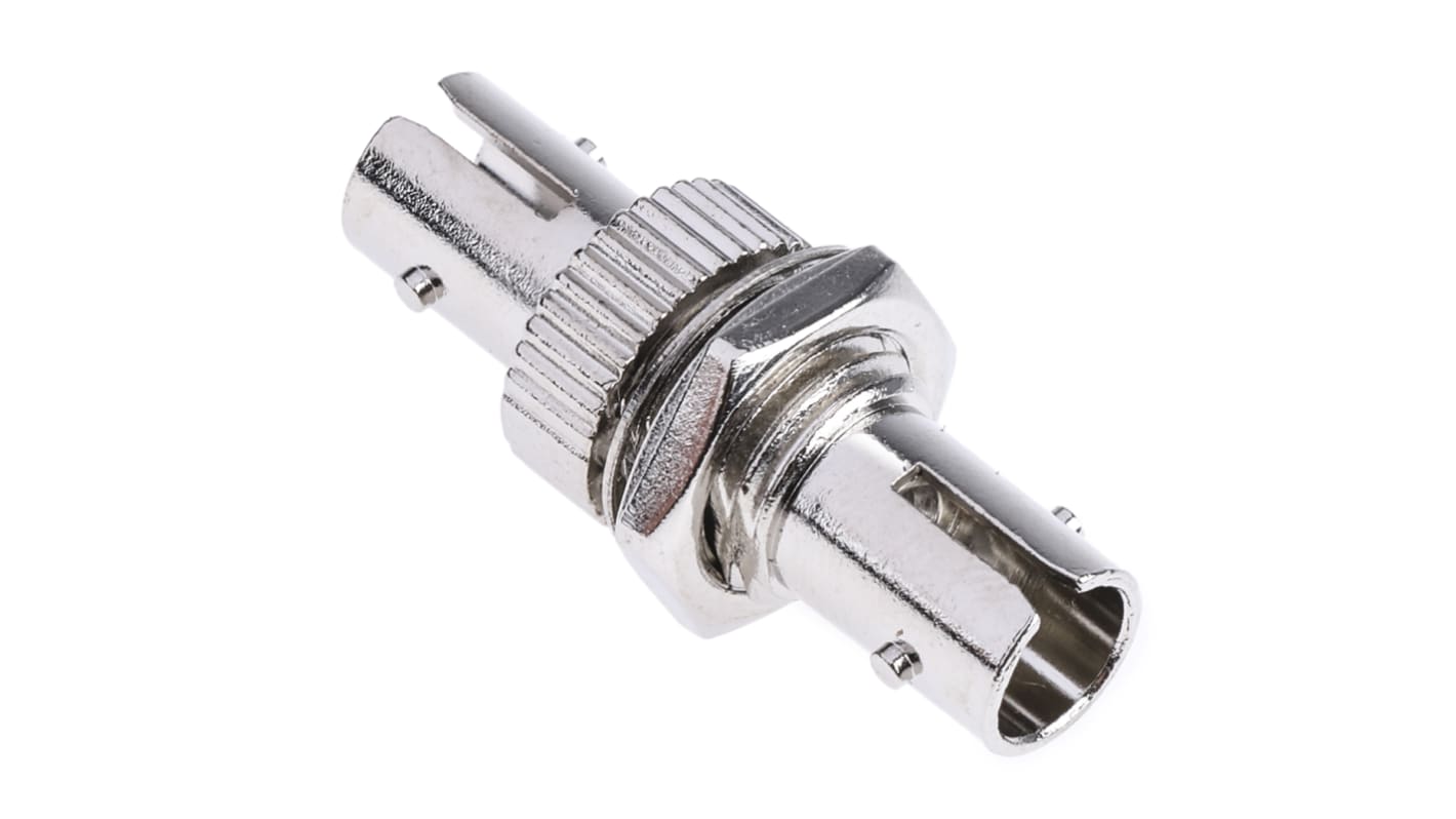 RS PRO 多模光纤耦合器, ST 至 ST连接器, 单工, 最大7mm线径, 银色