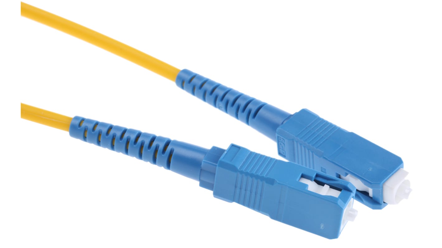 RS PRO LWL-Kabel 2m Single Mode Patchkabel Gelb 9/125μm SC SC