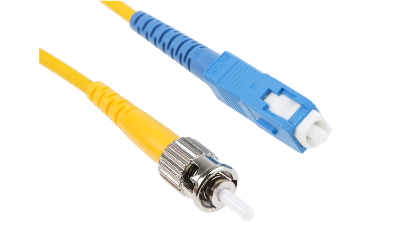RS PRO LWL-Kabel 2m Single Mode Patchkabel Gelb 9/125μm SC ST