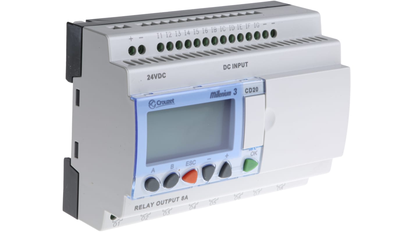 Rs-Online Modulo logico Crouzet Millenium 3 ingressi: 12 uscite: 8