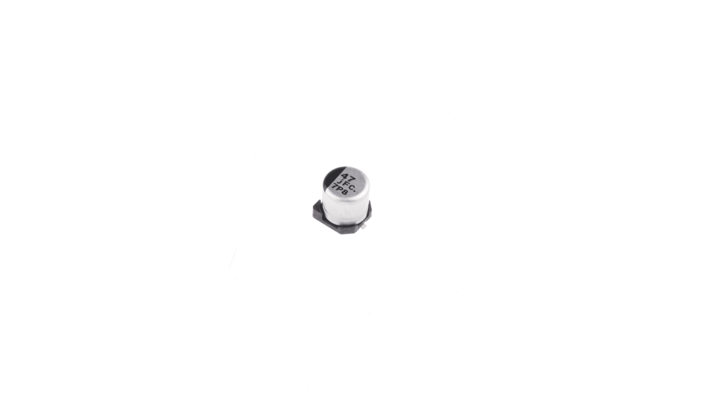 Panasonic 47μF Electrolytic Capacitor 6.3V dc, Surface Mount - EEEFC0J470R