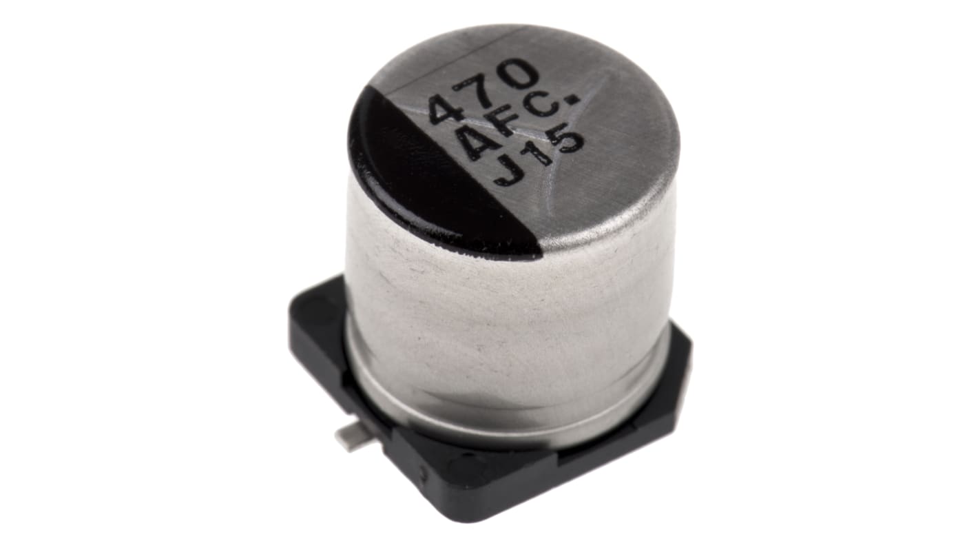 Panasonic 470μF Electrolytic Capacitor 10V dc, Surface Mount - EEEFC1A471P