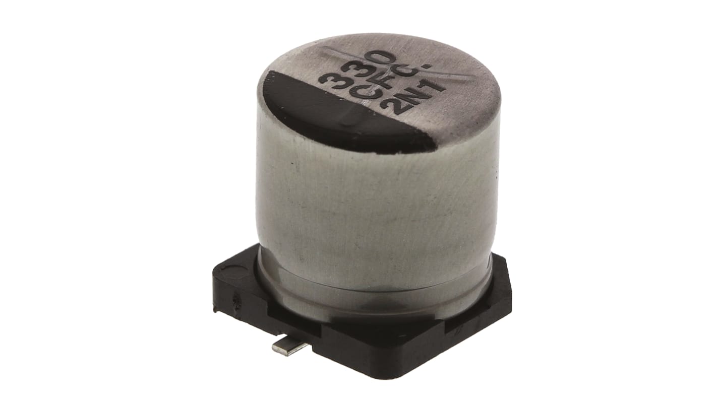 Panasonic 330μF Electrolytic Capacitor 16V dc, Surface Mount - EEEFC1C331P