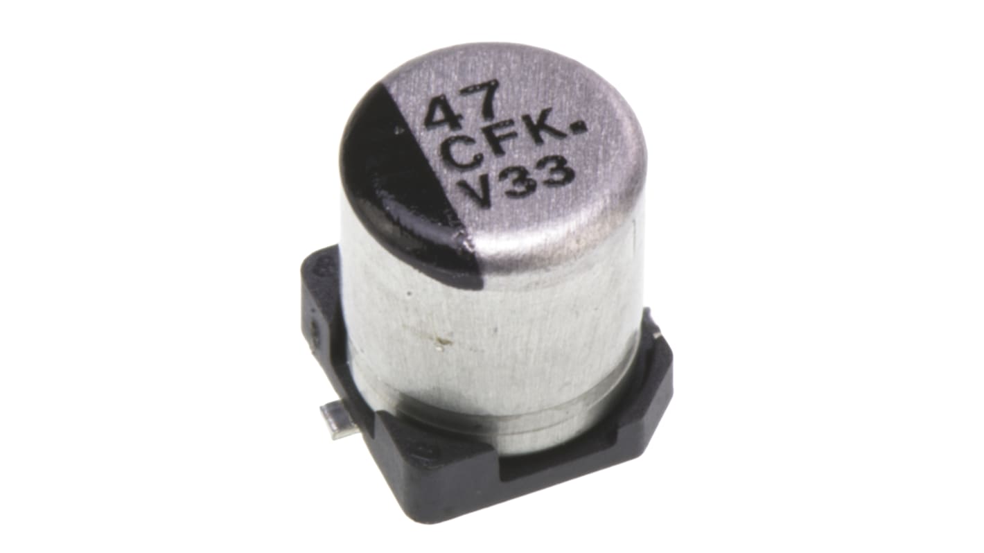 Panasonic 47μF Aluminium Electrolytic Aluminium Electrolytic Capacitor 16V dc, Surface Mount - EEEFK1C470UR