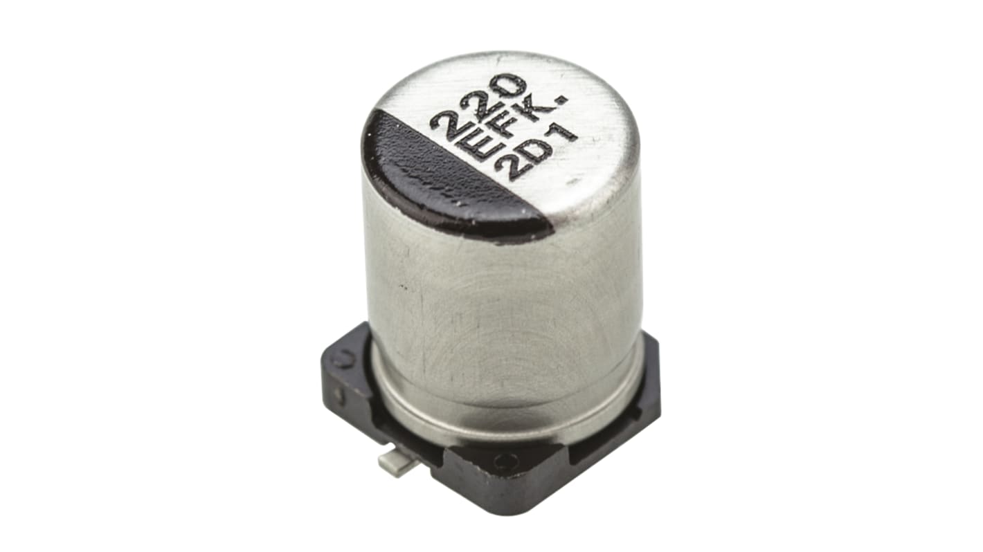 Panasonic 220μF Aluminium Electrolytic Aluminium Electrolytic Capacitor 25V dc, Surface Mount - EEEFK1E221P