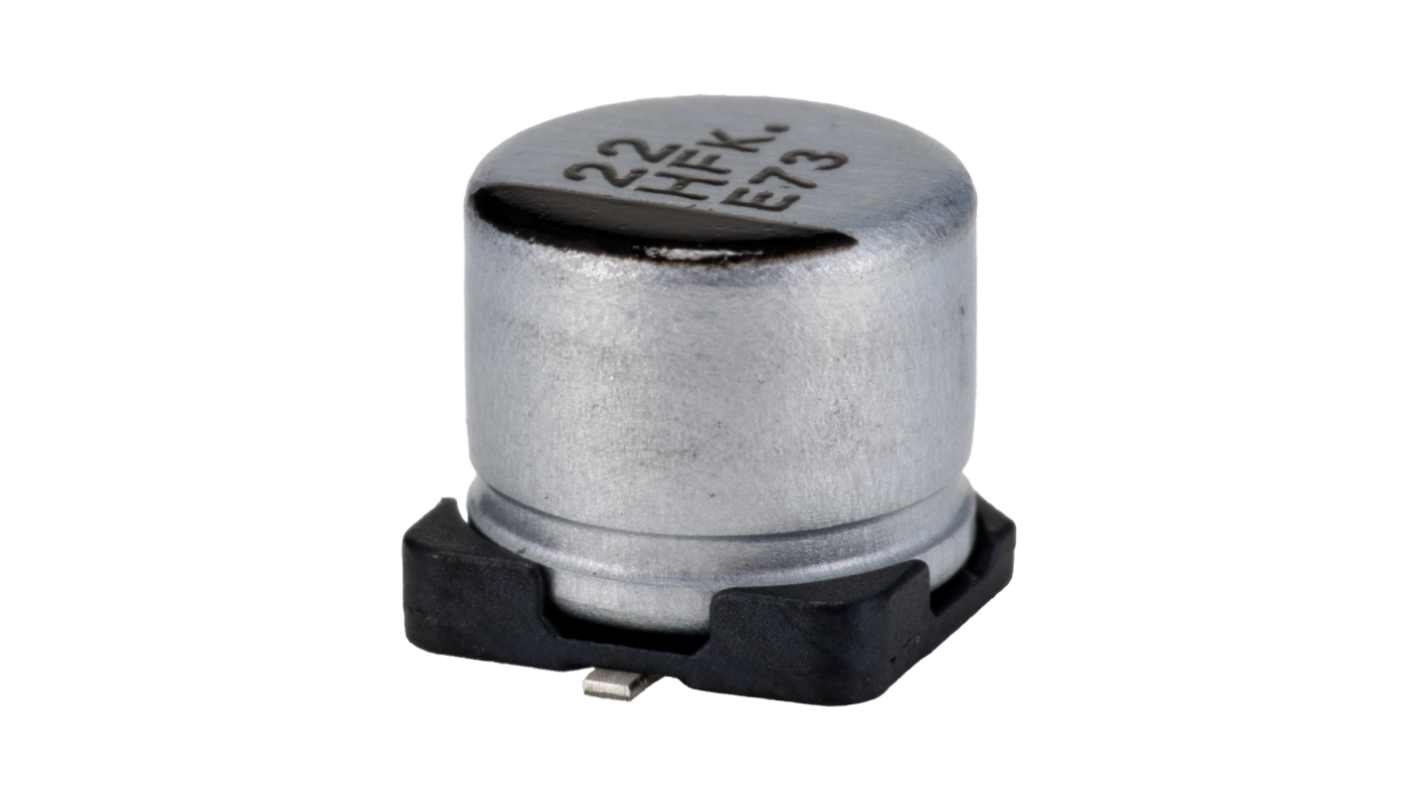 Panasonic 22μF Aluminium Electrolytic Aluminium Electrolytic Capacitor 50V dc, Surface Mount - EEEFK1H220P