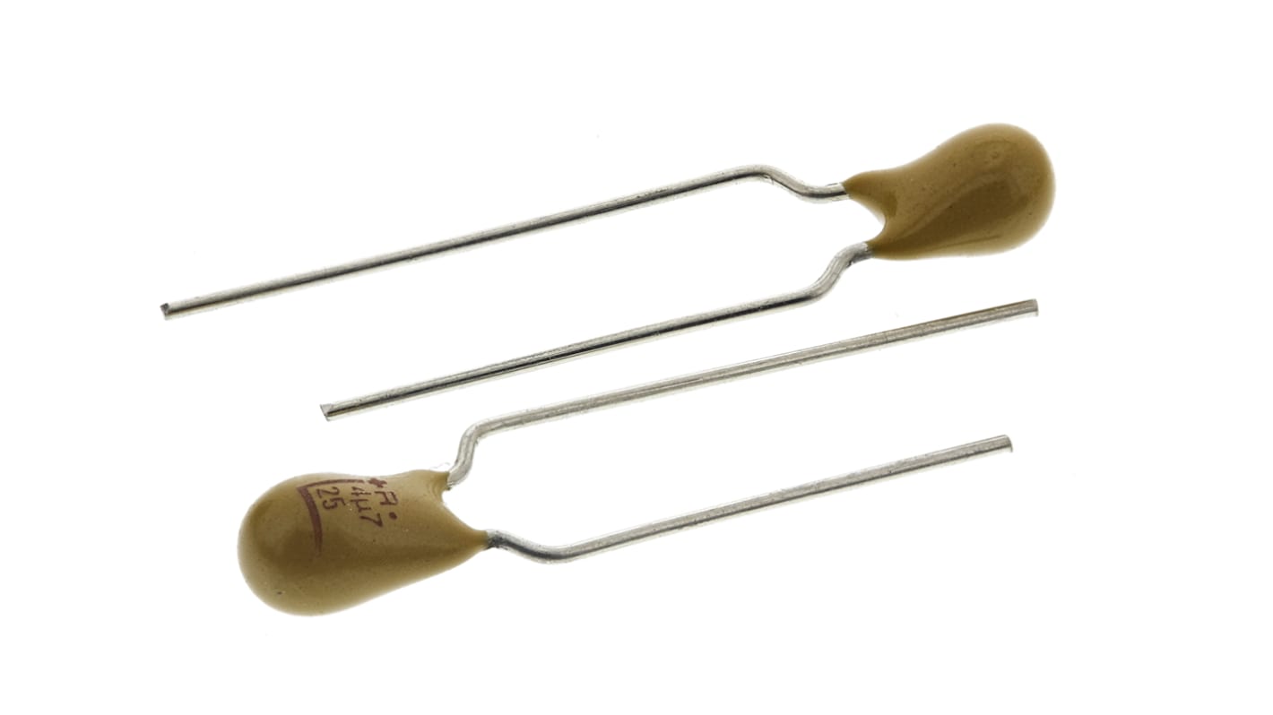 KYOCERA AVX 4.7μF MnO2 Tantalum Capacitor 25V dc, TAP Series