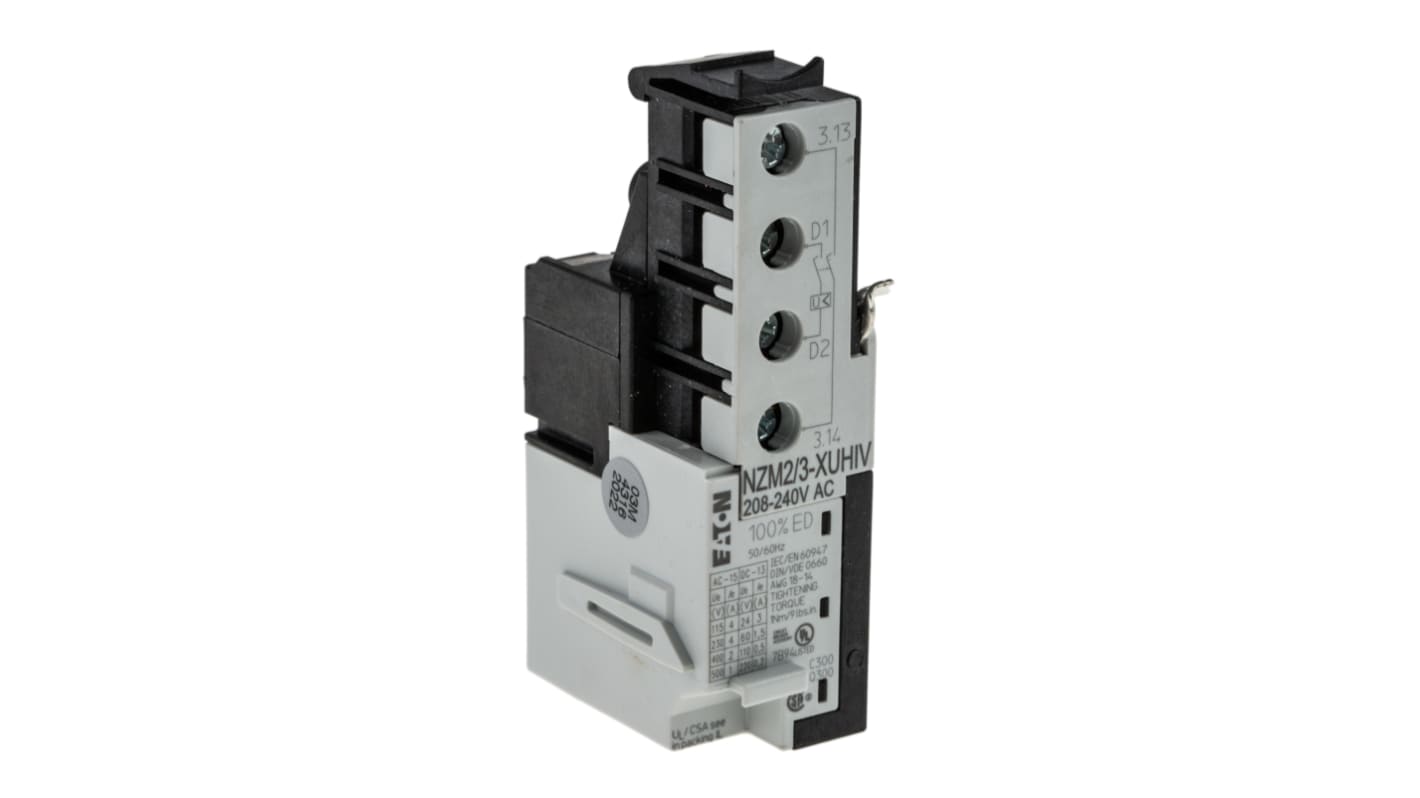 Eaton 208 → 240V ac Undervoltage Release Circuit Trip for use with N(S)2(-4) Series, N(S)3(-4) Series, NZM2(-4)