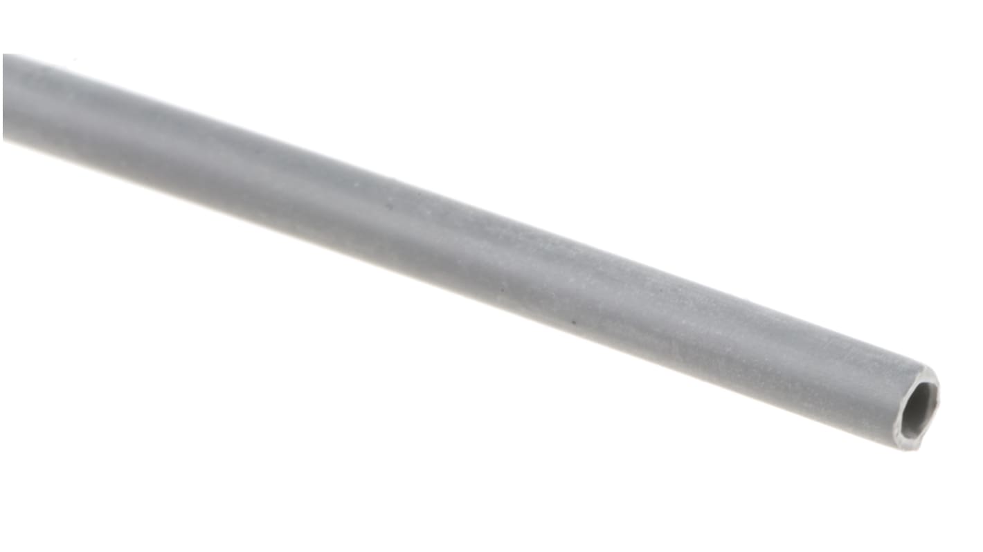 RS PRO Halogen Free Heat Shrink Tubing, Grey 1.6mm Sleeve Dia. x 1.2m Length 2:1 Ratio