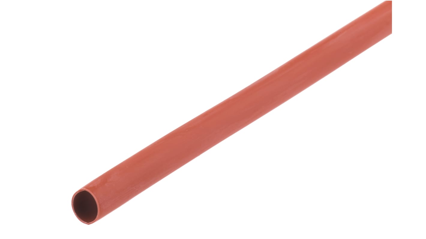 RS PRO Halogen Free Heat Shrink Tubing, Brown 6.4mm Sleeve Dia. x 1.2m Length 2:1 Ratio