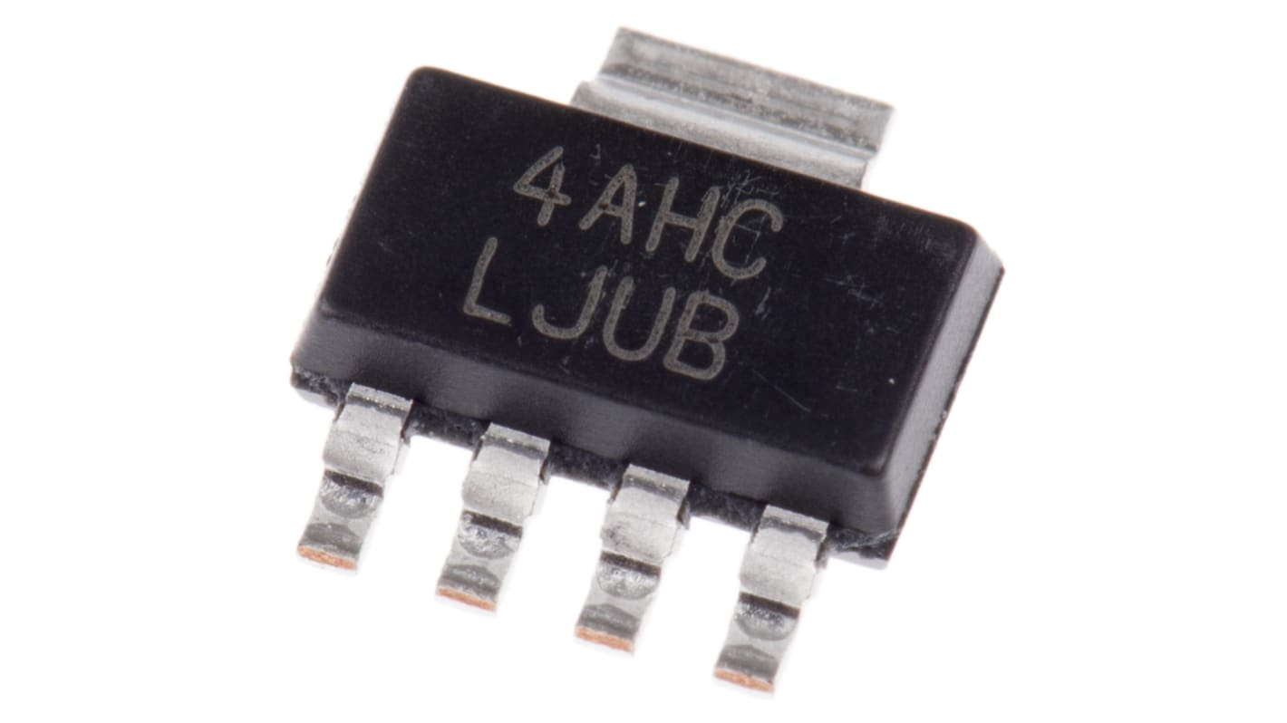 Texas Instruments LDO稳压芯片, 1.25 → 9 V输出, 500mA最大输出, 单路输出, SOT-223, 5+Tab针, 贴片安装, -40°C→+125 °C, ±2%精度