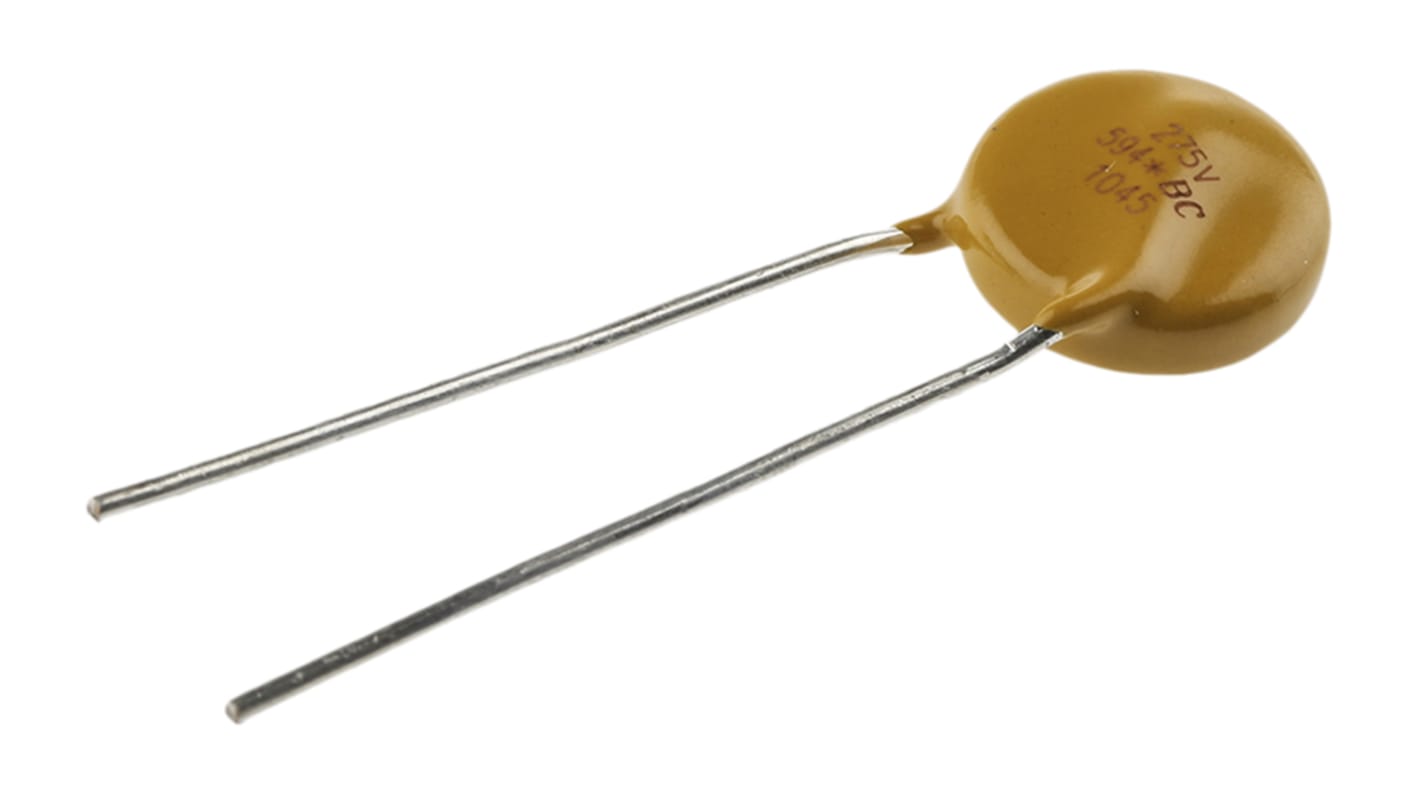 Vishay 压敏电阻, 钳位710V 25A, 压敏电压430V, Φ13.5mm, NTCLE100E3系列