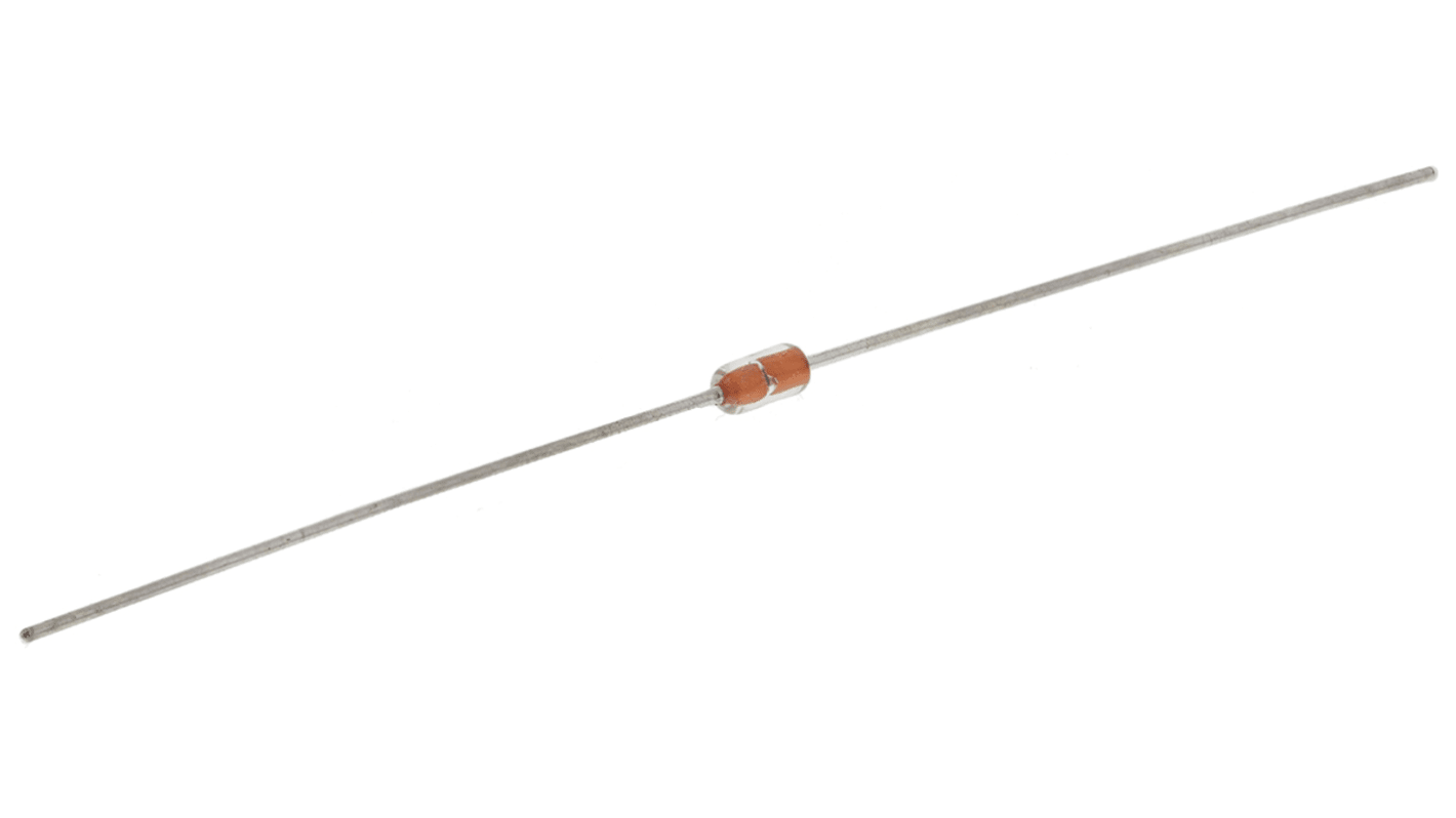 BC Components NTC热敏电阻, 常温下10kΩ, ±5%容差, -40°C至+200°C, 3.75 x 1.8mm, NTCLG100E2系列