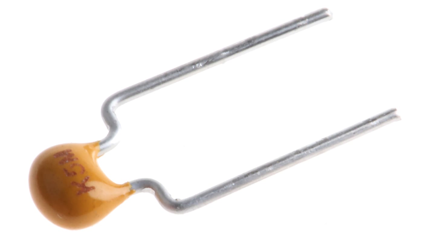 KEMET 100nF Multilayer Ceramic Capacitor MLCC, 50V dc V, ±20% , Through Hole