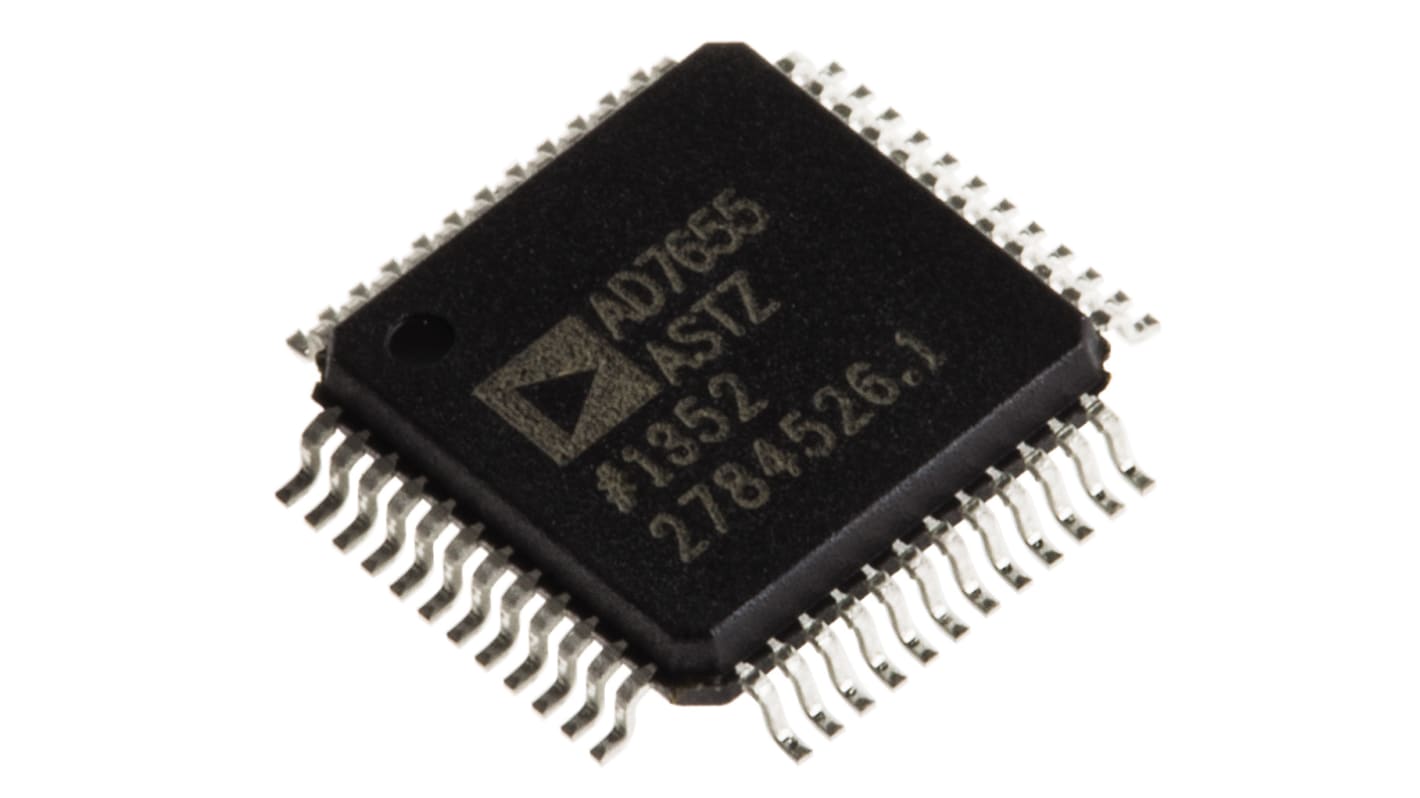 Analog Devices A/Dコンバータ, 16ビット, ADC数:4, 1000ksps, AD7655ASTZ