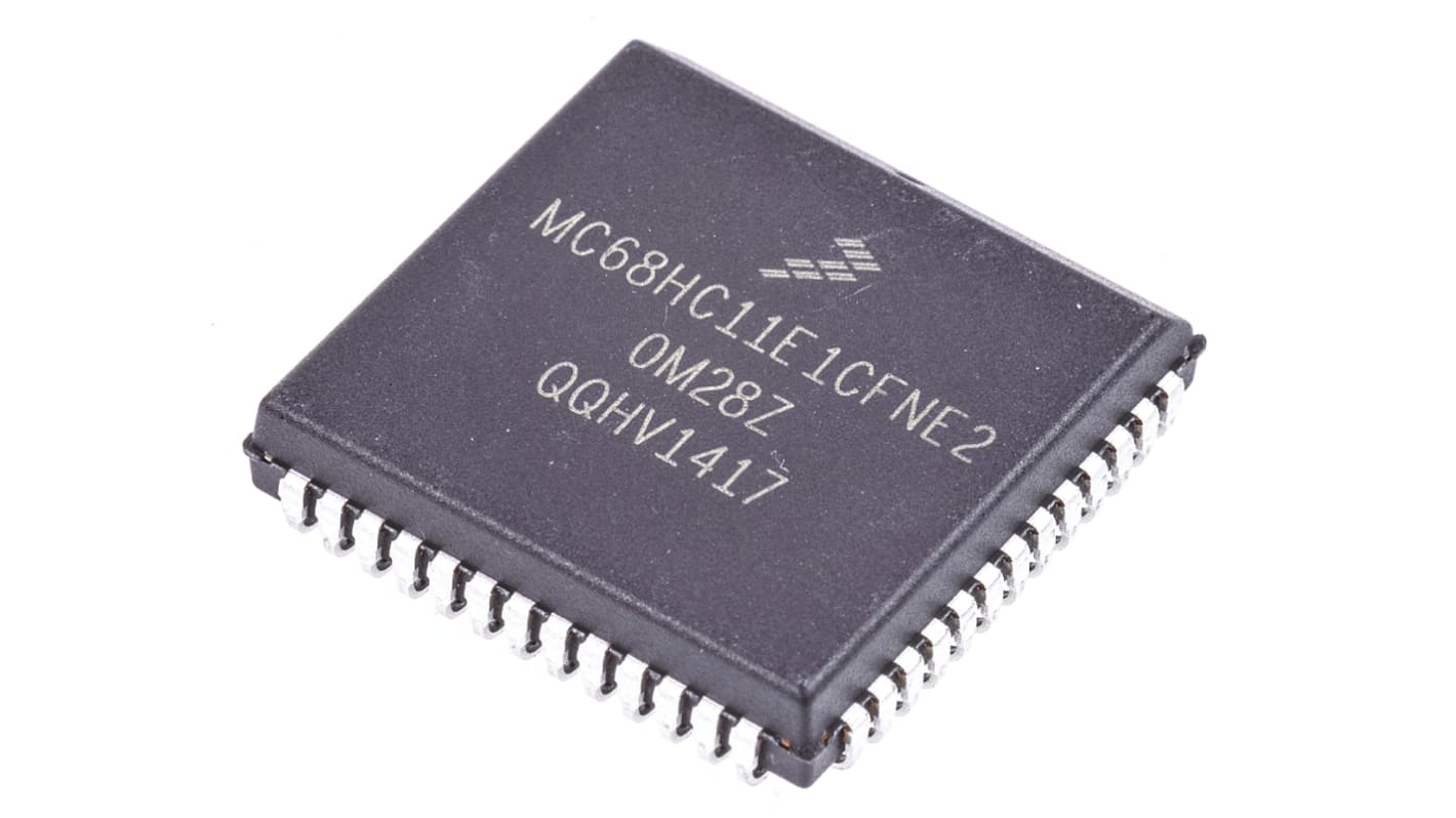 NXP MC68HC11E1CFNE2, 8bit HC11 Microcontroller, M68HC11, 2MHz, 512 B EEPROM, 52-Pin PLCC