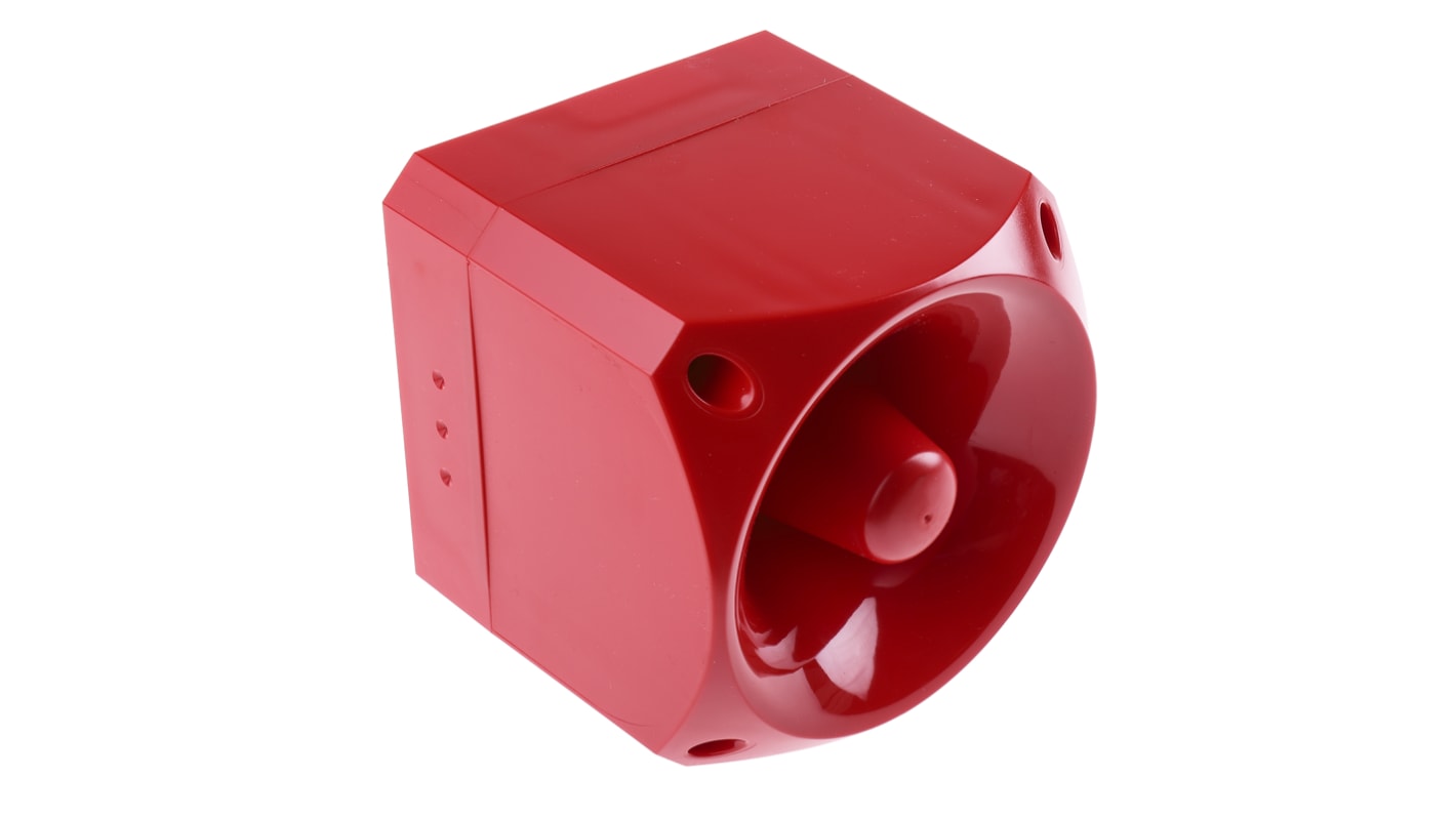 Klaxon Nexus 105 Series Surface Mount Electronic Sounder, 10 → 60 V dc, 105dB at 1 m, IP66, DC, 64-Tone