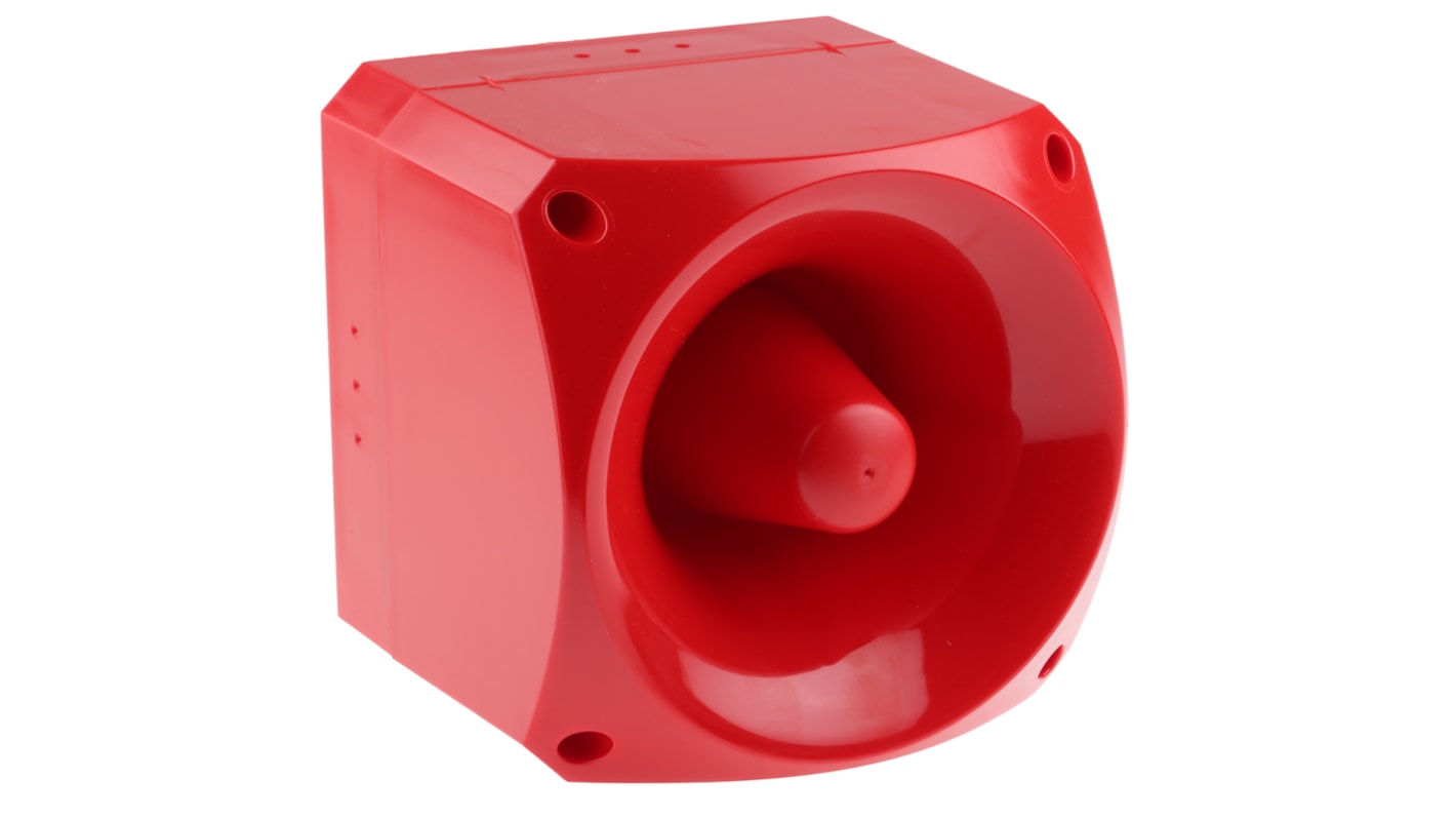 Segnalatore acustico elettronico Klaxon, 10 → 60 V c.c., 110dB a 1 m, IP66, montaggio superficiale