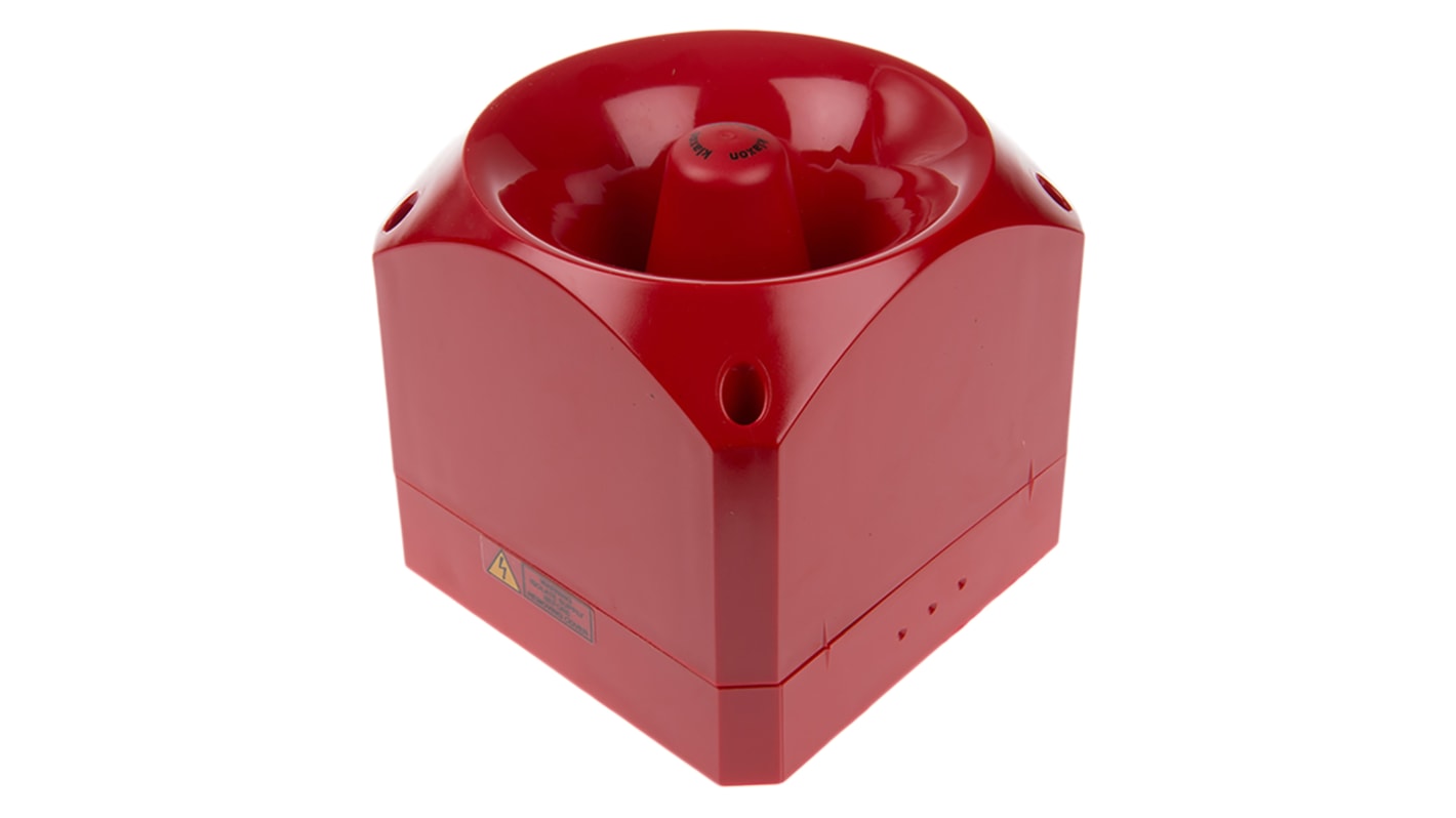 Segnalatore acustico elettronico Klaxon, 110/230V ca, 110dB a 1 m, IP66, montaggio superficiale