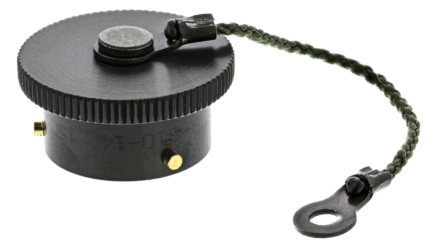 Amphenol Limited 62GB MIL-DTL-26482 Plug Dust Cap, Shell Size 14, with Zinc Cobalt Finish, Aluminium