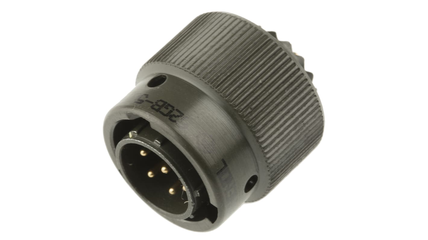 Amphenol Limited, 62GB 7 Way Cable Mount MIL Spec Circular Connector PlugOlive, Pin Contacts,Shell Size 10, Bayonet