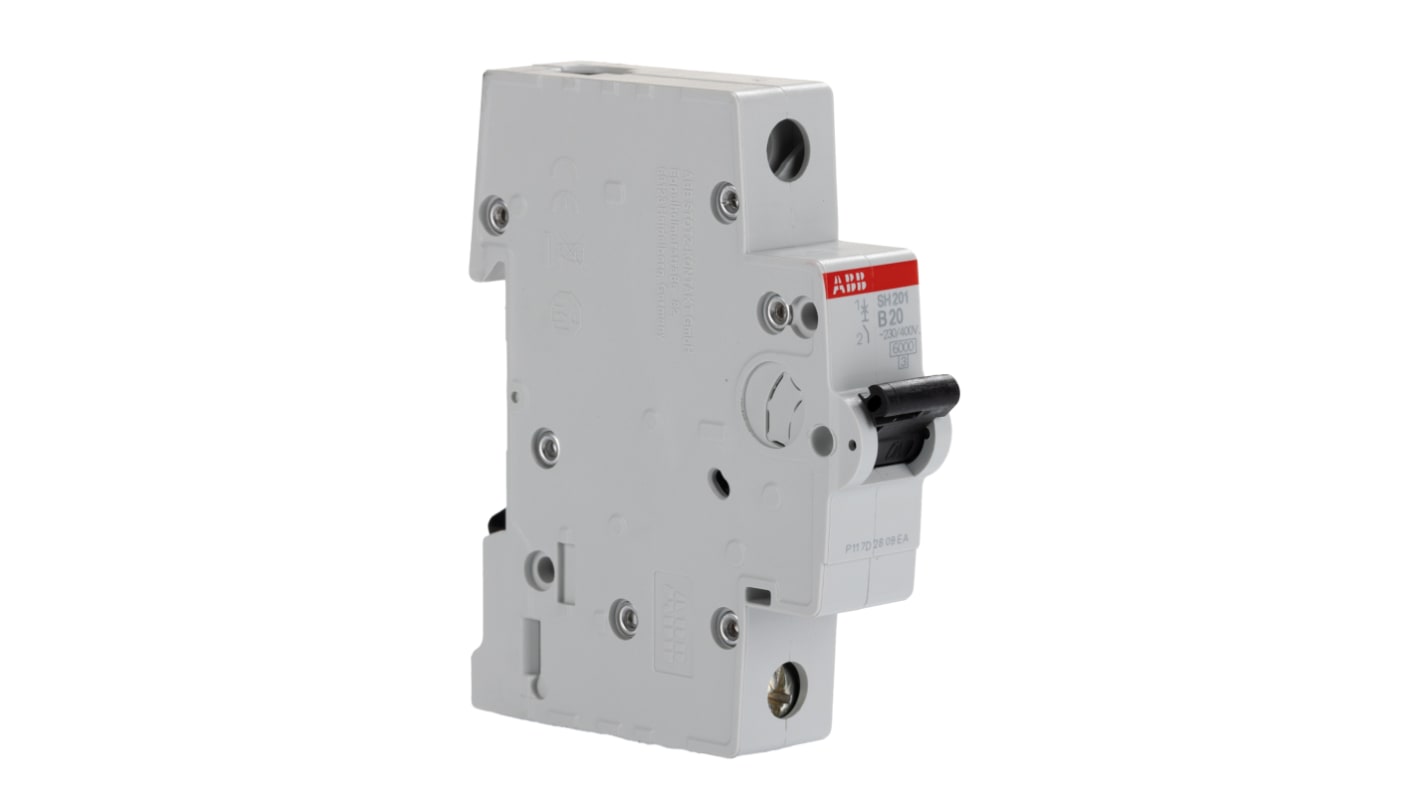 Interruttore magnetotermico ABB, 1P 20A 6 kA, Tipo B