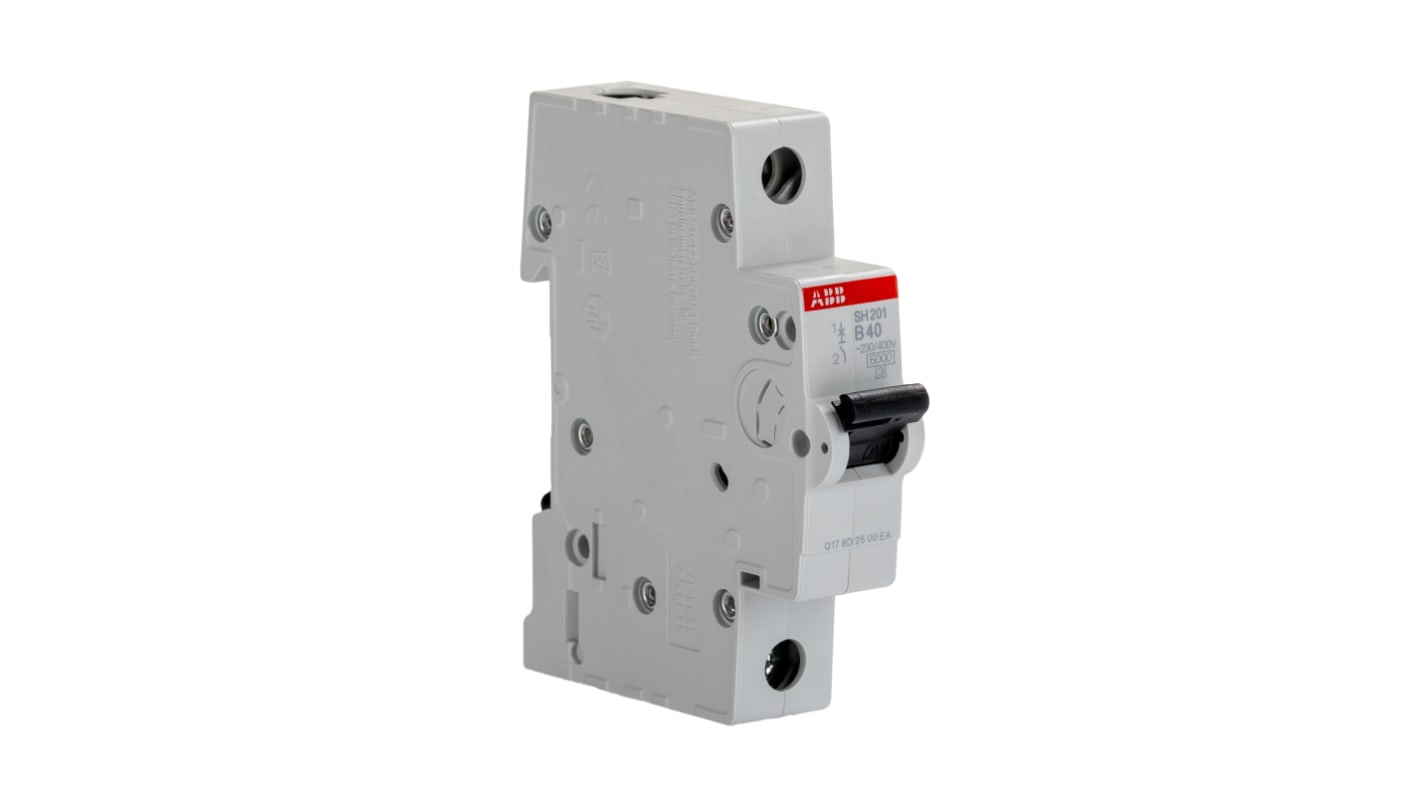 Interruttore magnetotermico ABB, 1P 40A 6 kA, Tipo B