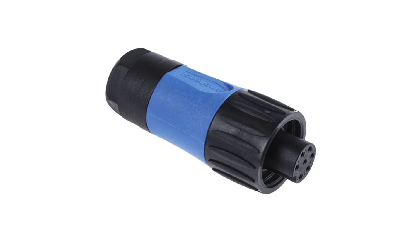 Connettore circolare Amphenol Industrial, femmina, serie Ecomate M, Standard, 6 + PE poli, Montaggio su cavo