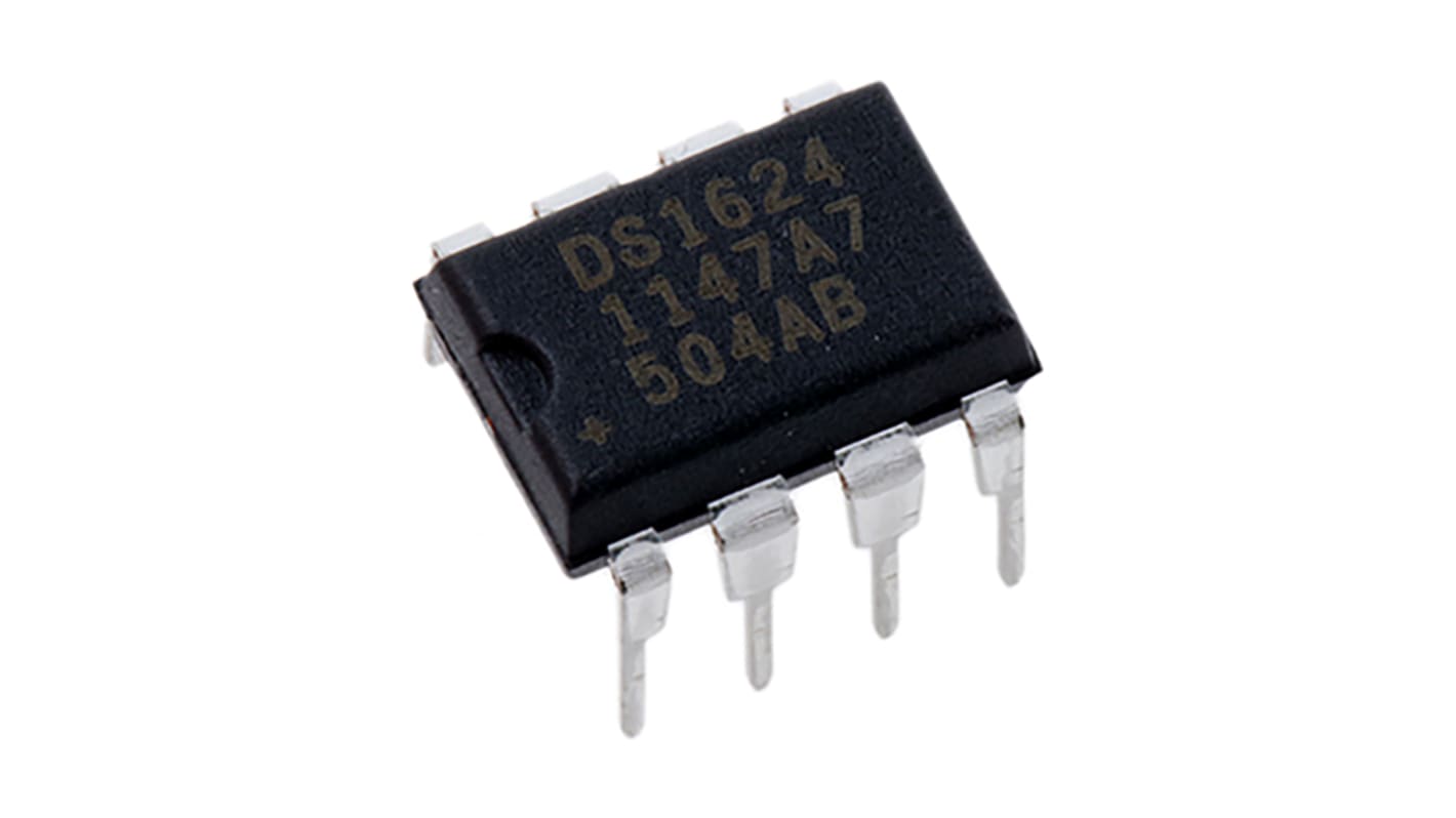 DS1624+ Maxim Integrated 温度センサ IC, ±0.5°C, シリアル2ワイヤー, 8Pin PDIP RS