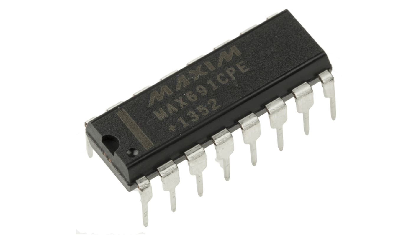 MAX691CPE+ Supervisore tensione, 16-Pin, PDIP