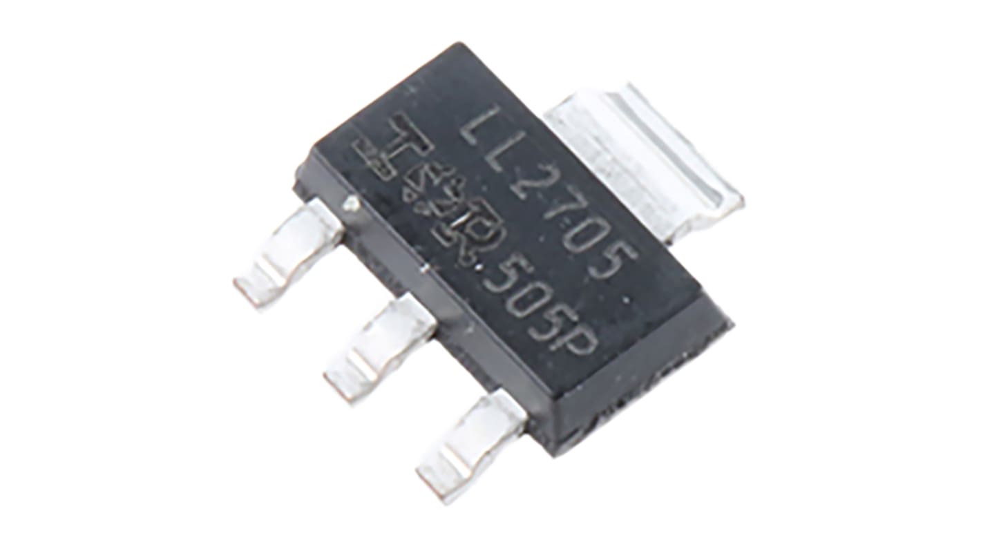 N-Channel MOSFET, 5.2 A, 55 V, 3 + Tab-Pin SOT-223 Infineon IRLL2705PBF