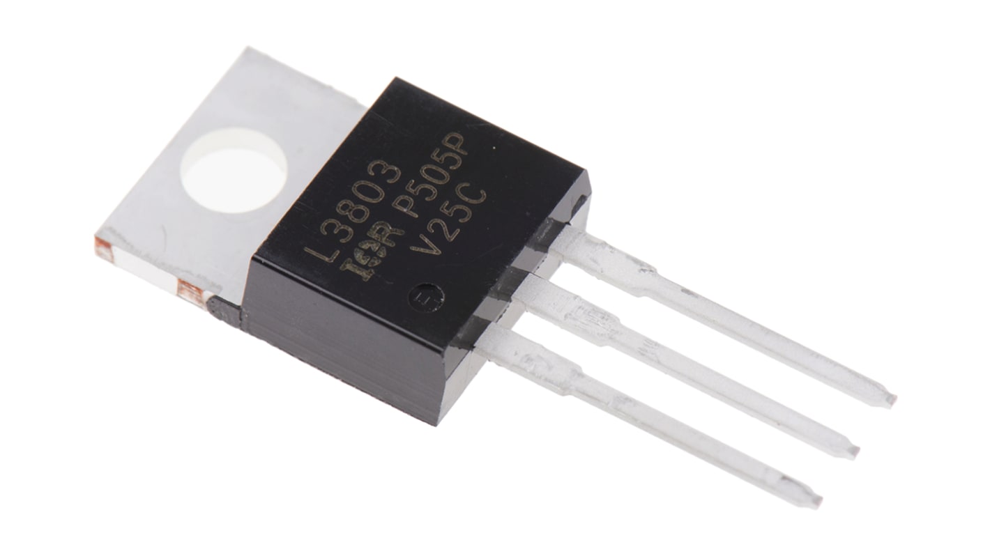 Infineon LogicFET N-Channel MOSFET, 140 A, 30 V, 3-Pin TO-220AB IRL3803PBF
