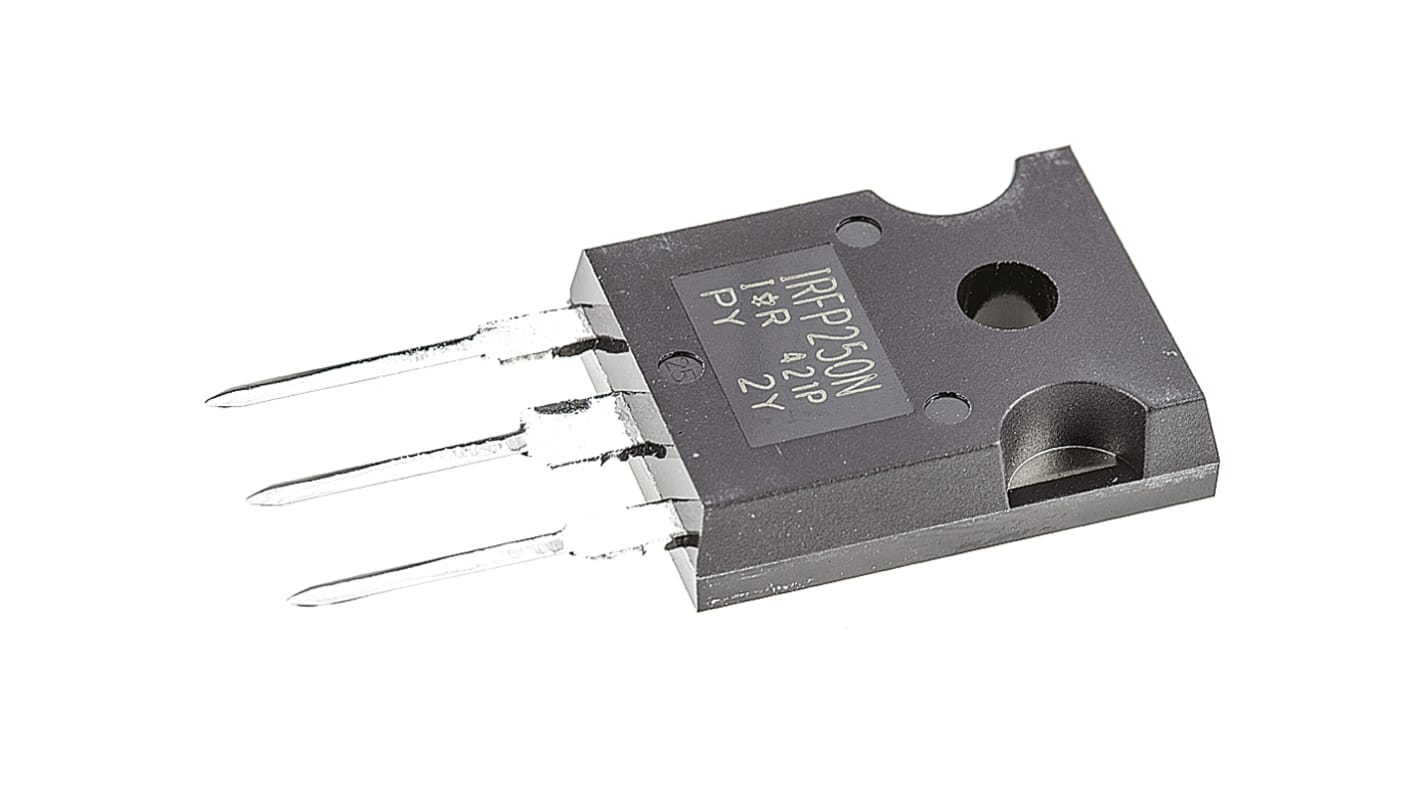 Infineon N沟道增强型MOS管, Vds=200 V, 30 A, TO-247AC, 通孔安装, 3引脚, HEXFET系列