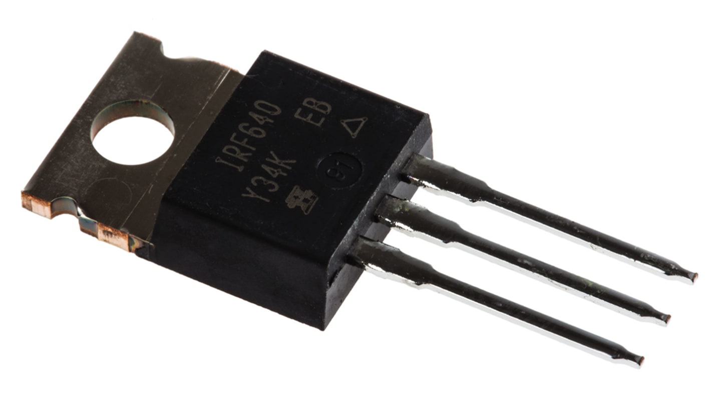 Vishay N-Channel MOSFET, 18 A, 200 V, 3-Pin TO-220AB IRF640PBF