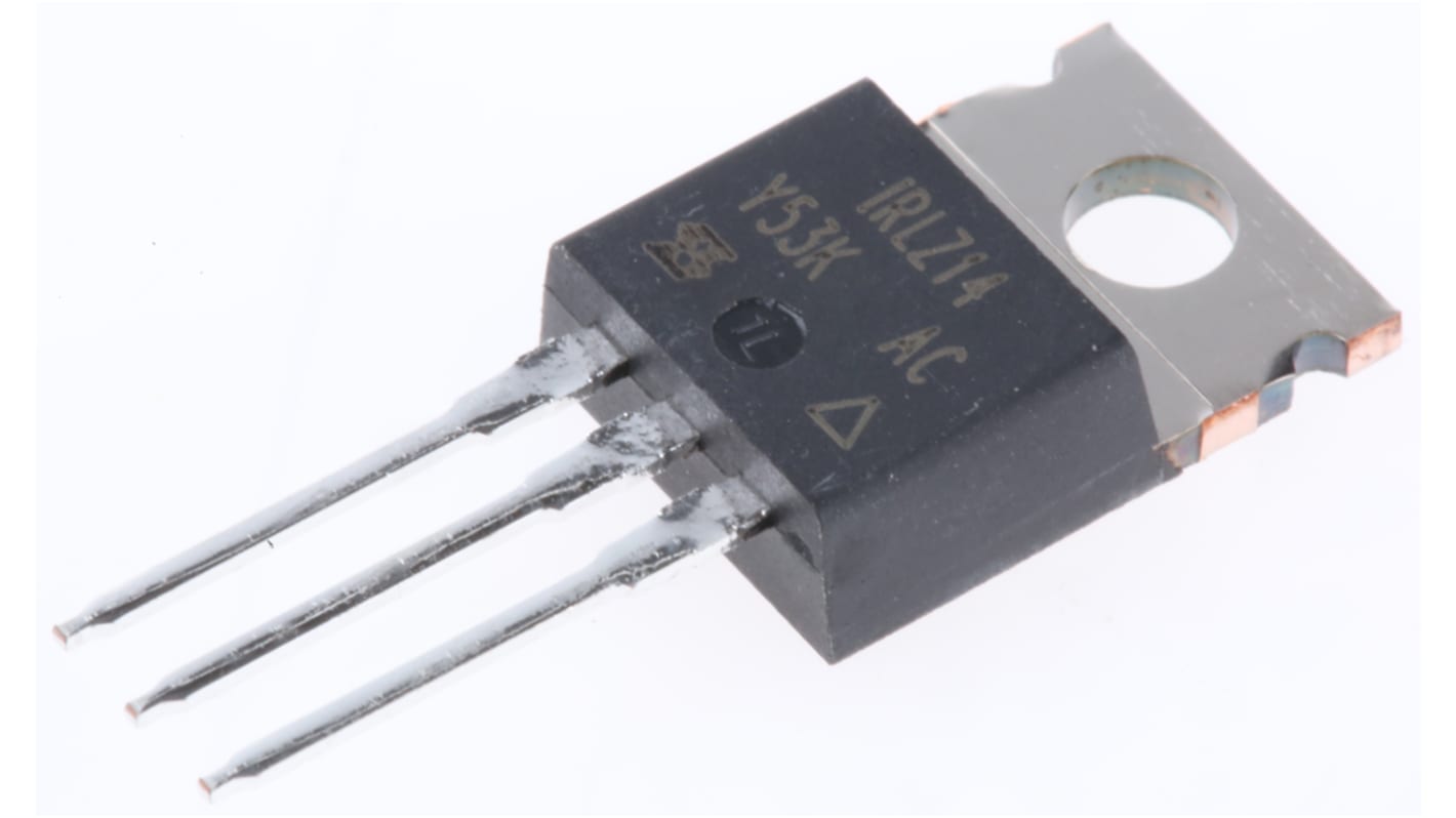 N-Channel MOSFET, 10 A, 60 V, 3-Pin TO-220AB Vishay IRLZ14PBF