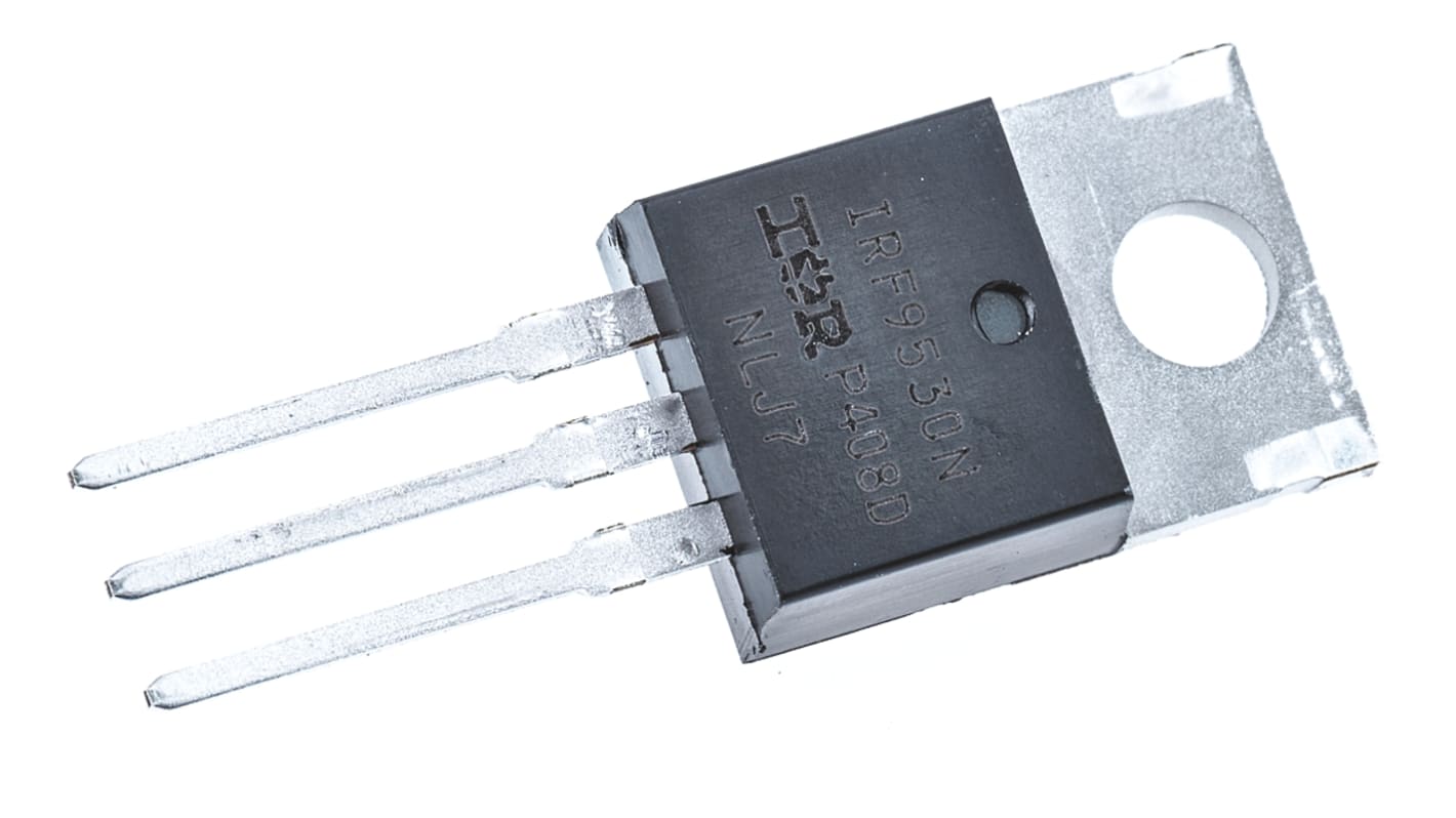 Infineon HEXFET P-Channel MOSFET, 14 A, 100 V, 3-Pin TO-220AB IRF9530NPBF