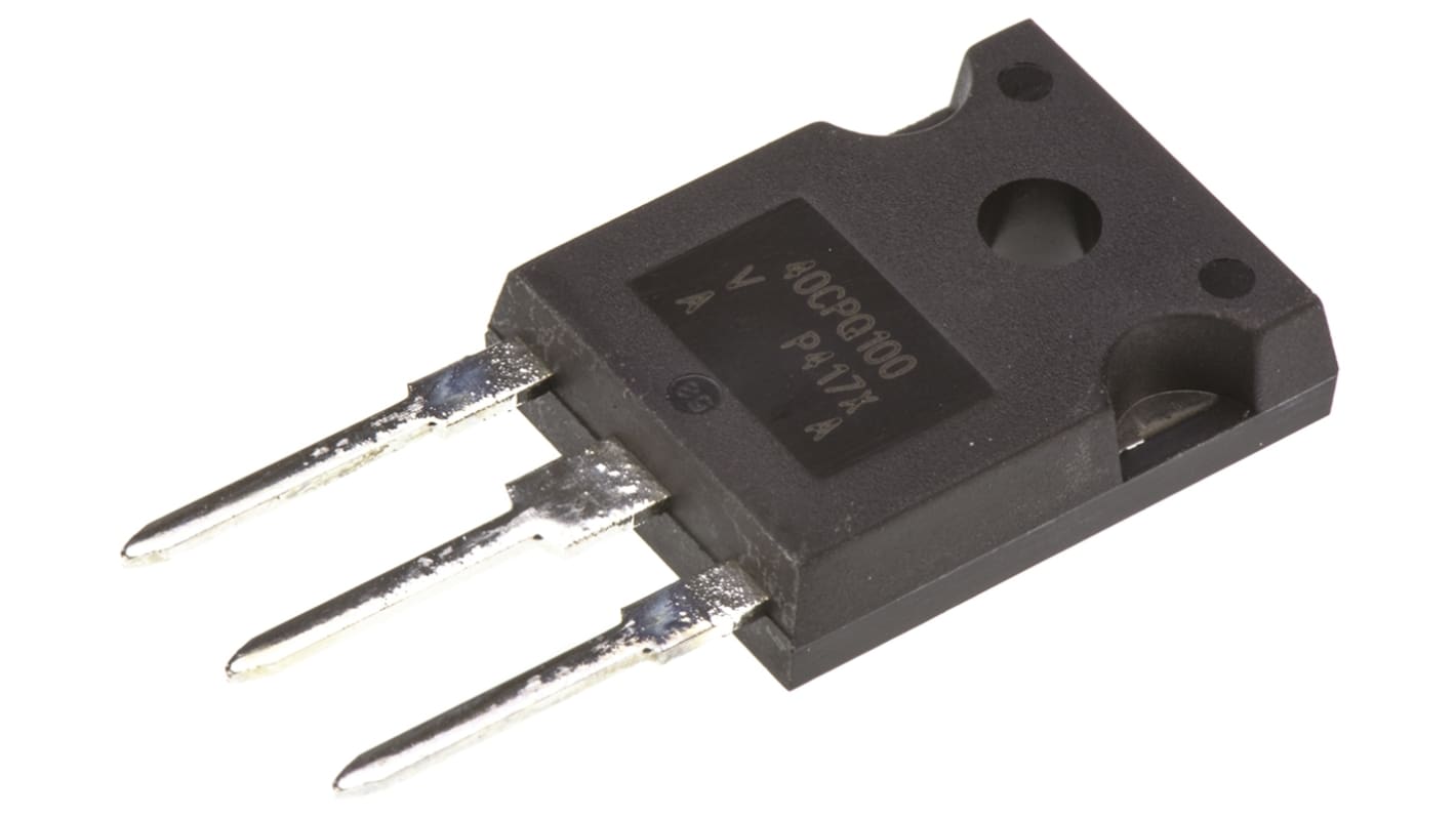 Vishay 100V 40A, Dual Schottky Diode, 3-Pin TO-247AC VS-40CPQ100-N3