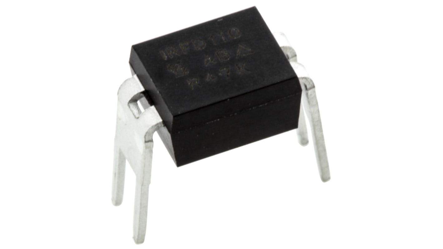 MOSFET Vishay IRFD110PBF, VDSS 100 V, ID 1 A, HVMDIP de 4 pines, , config. Simple