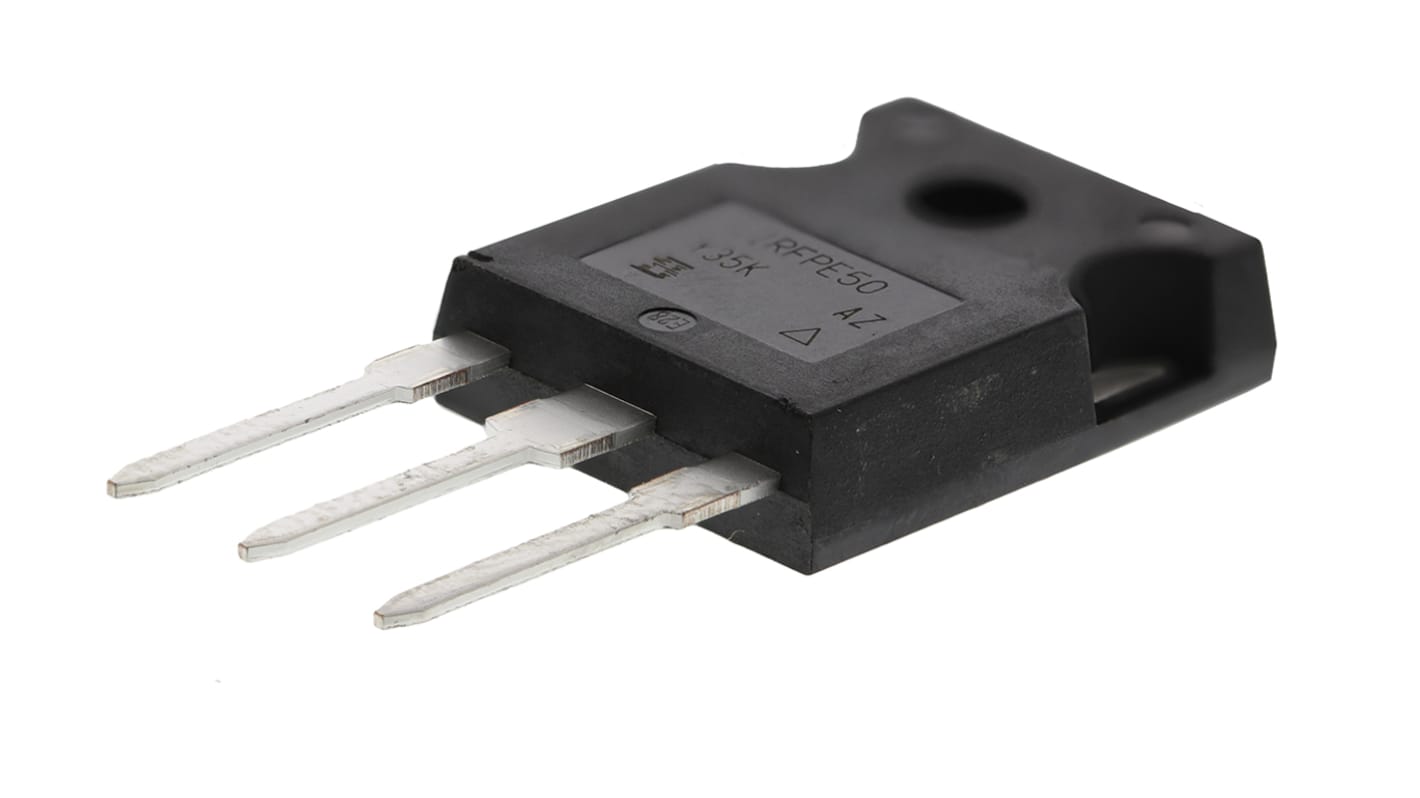 N-Channel MOSFET, 7.8 A, 800 V, 3-Pin TO-247AC Vishay IRFPE50PBF