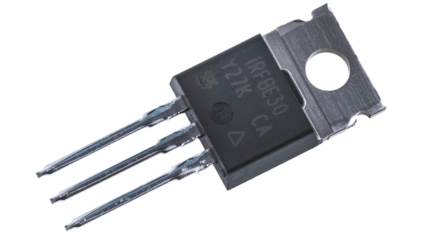 Vishay N-Channel MOSFET, 4.1 A, 800 V, 3-Pin TO-220AB IRFBE30PBF