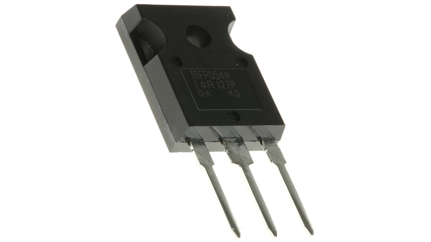 MOSFET Infineon IRFP054NPBF, VDSS 55 V, ID 81 A, TO-247AC de 3 pines, config. Simple