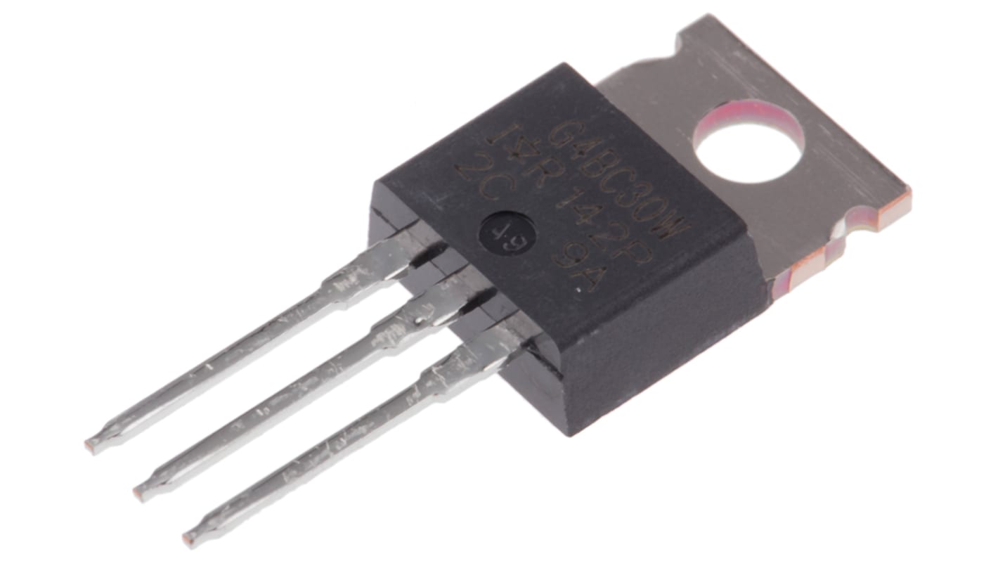 IGBT, IRG4BC30WPBF, , 23 A, 600 V, TO-220AB, 3 broches, Simple