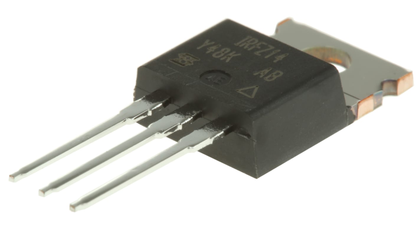 MOSFET Vishay, canale N, 200 mΩ, 10 A, TO-220AB, Su foro